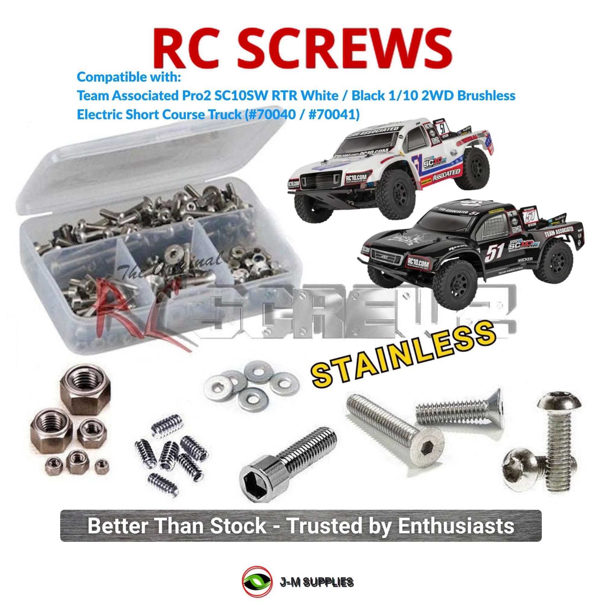 RCScrewZ Stainless Screw Kit asc182 for Associated Pro2 SC10SW (70040/41) | SET - Picture 1 of 12