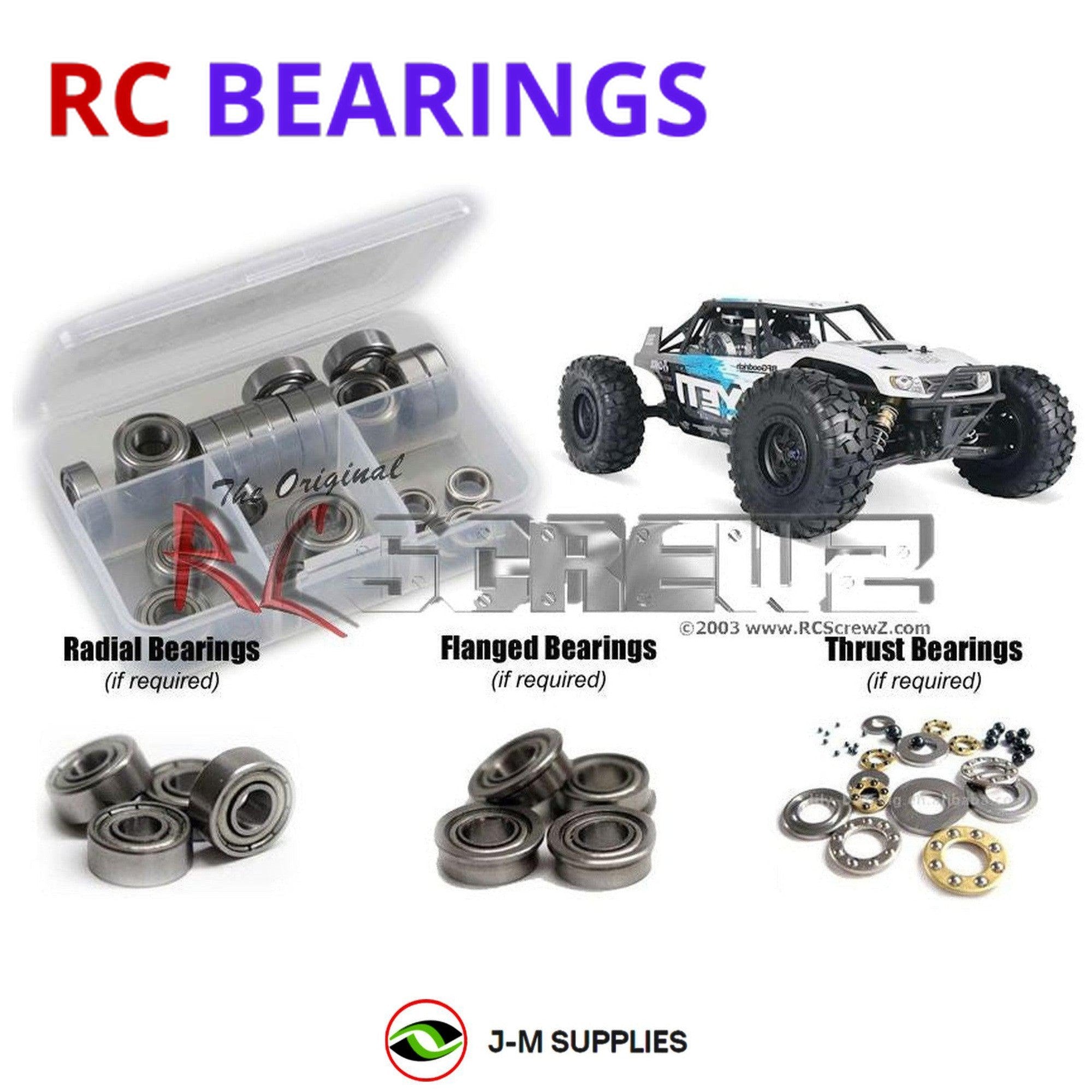 RCScrewZ Metal Shielded Bearing Kit axi014b for Axial Yeti 1/10th 4wd #90025/26 - Picture 1 of 12