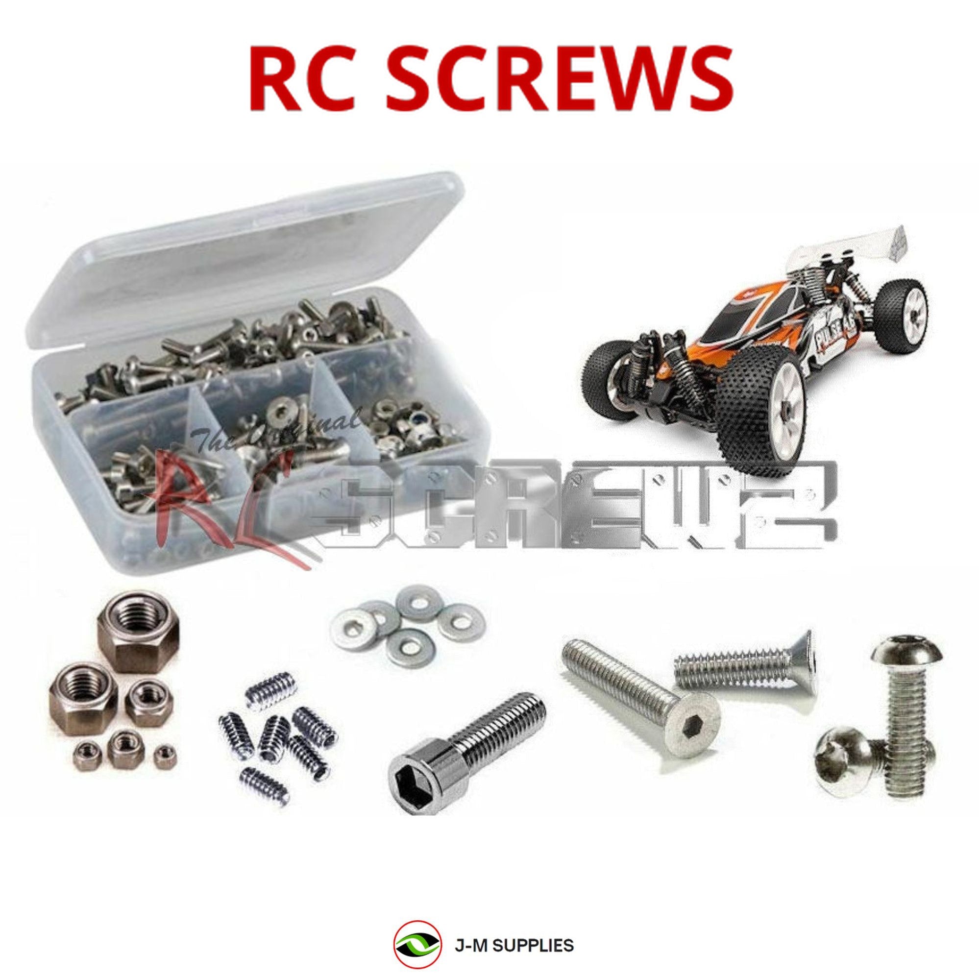 RCScrewZ Stainless Steel Screw Kit hpi066 for HPI Racing Pulse 4.6 Buggy Series - Picture 1 of 12