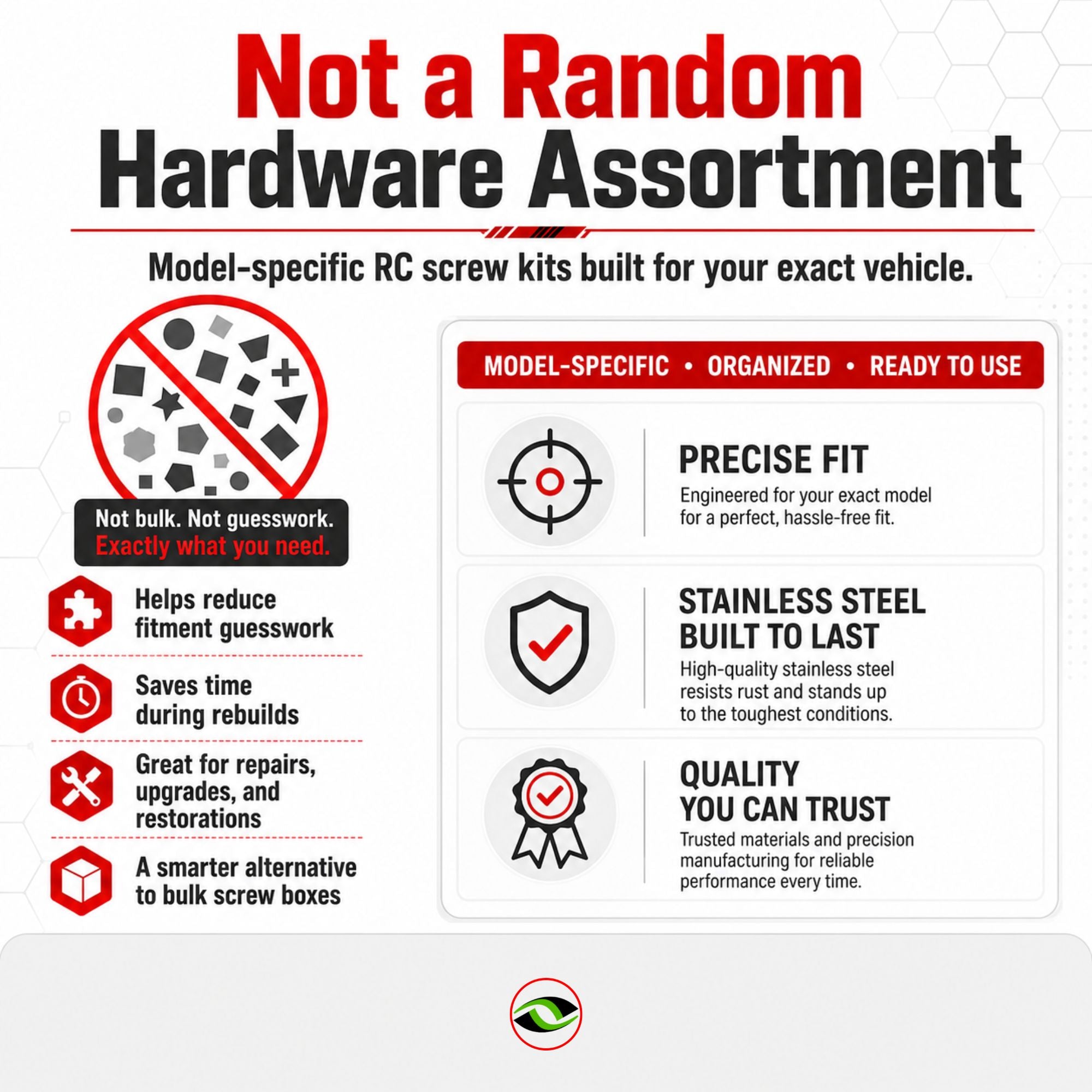 RCScrewZ Stainless Screw Kit ara081 for ARRMA Freedom Flyer 223S 1/10 2WD | SET - Picture 4 of 12