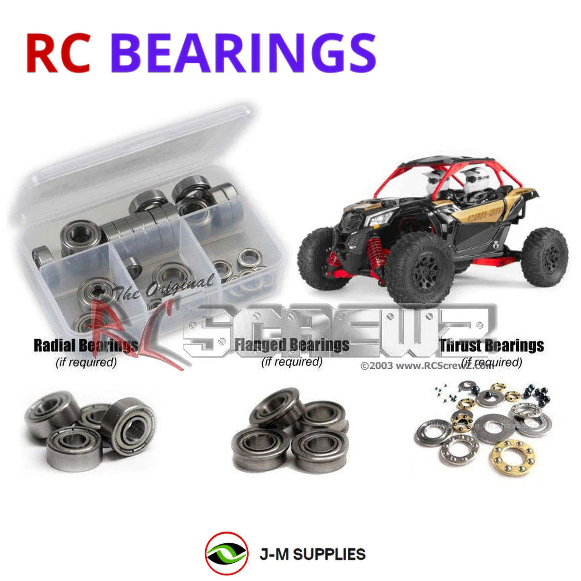 RCScrewZ Metal Shielded Bearing Kit axi030b for Axial Yeti JR Can-Am AXI90069 - Picture 1 of 12