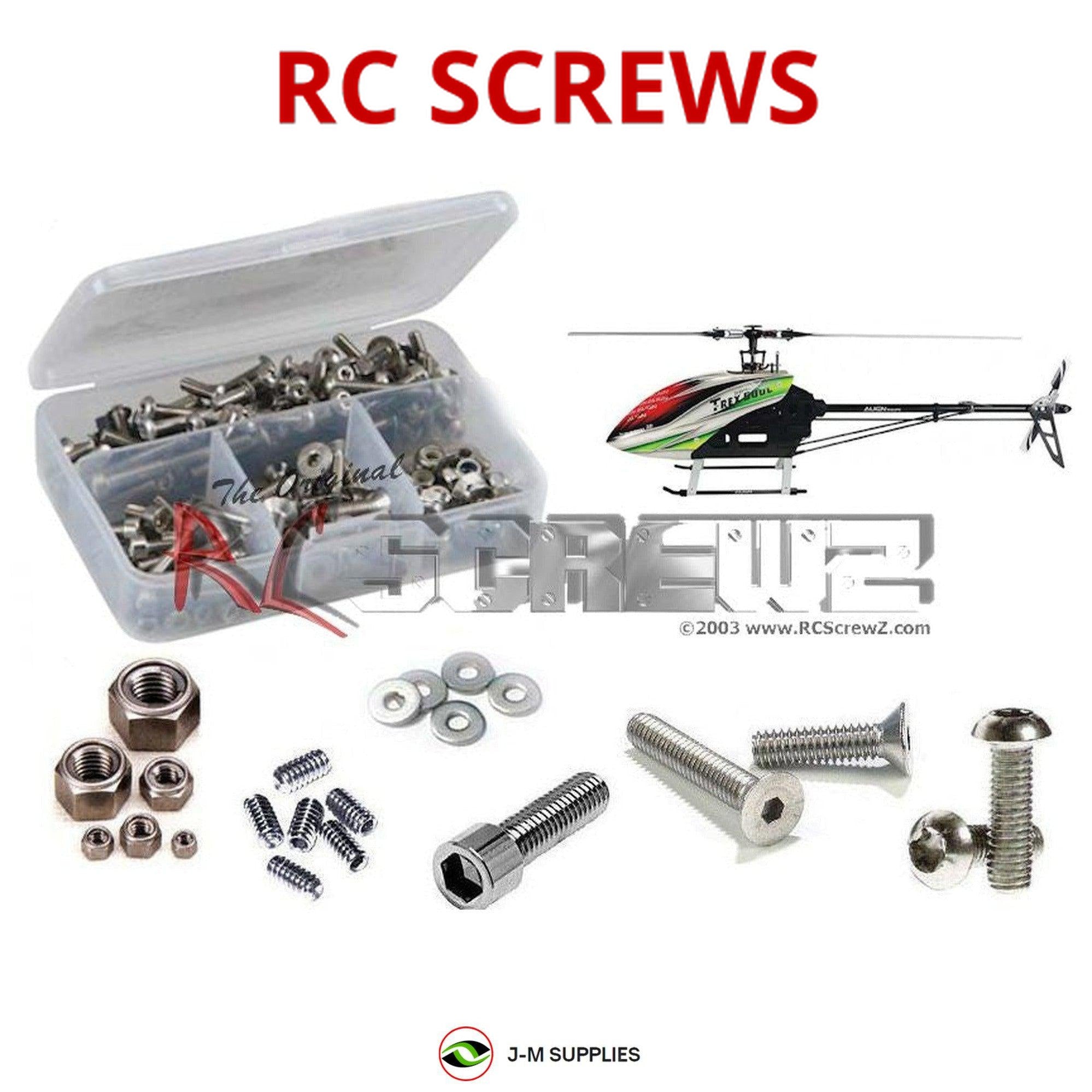 RCScrewZ Stainless Steel Screw Kit alg028 for Align 500L Dominator - Picture 1 of 12