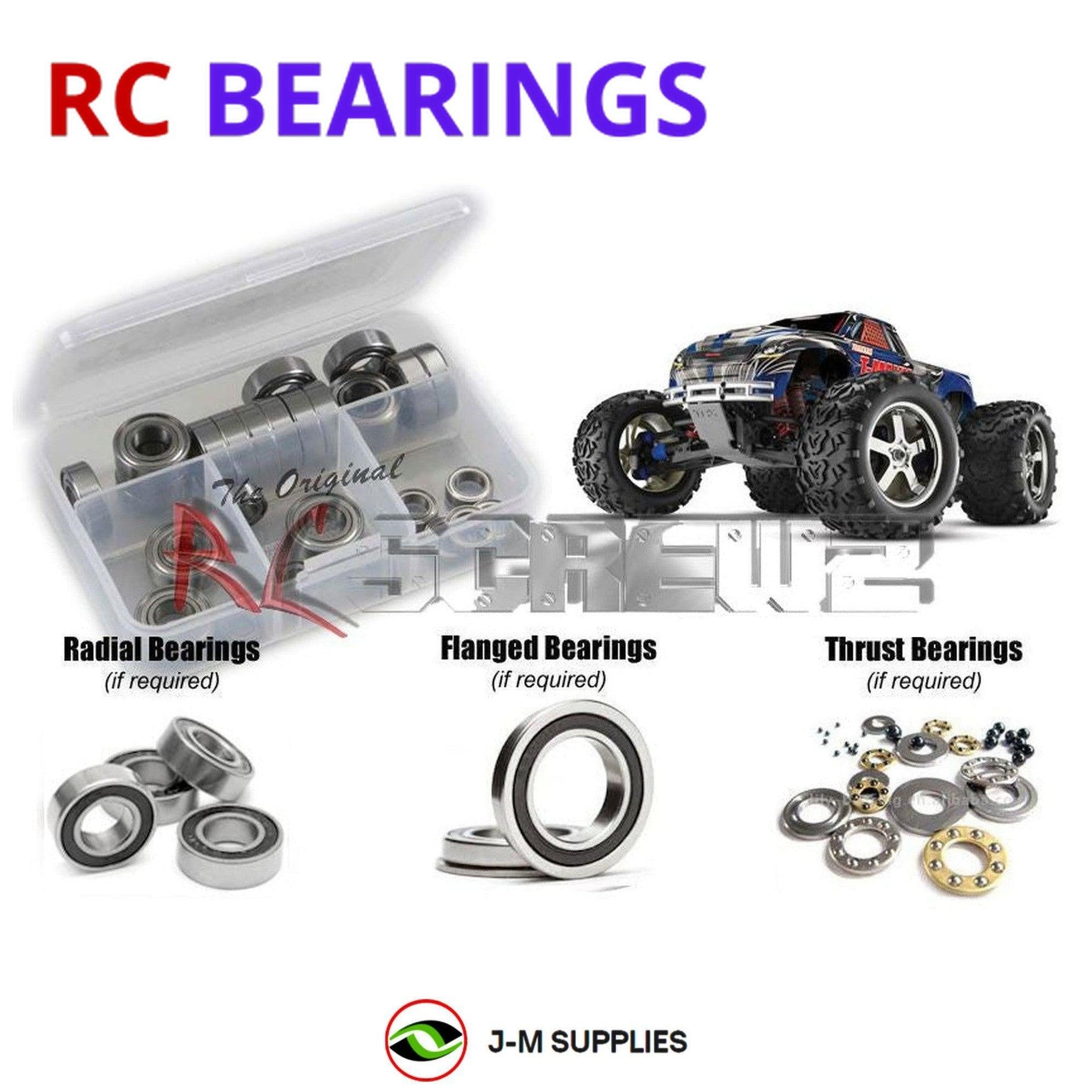 RCScrewZ Rubber Shielded Bearing Kit tra032r for Traxxas T-Maxx 3.3 #4908 - Picture 1 of 12