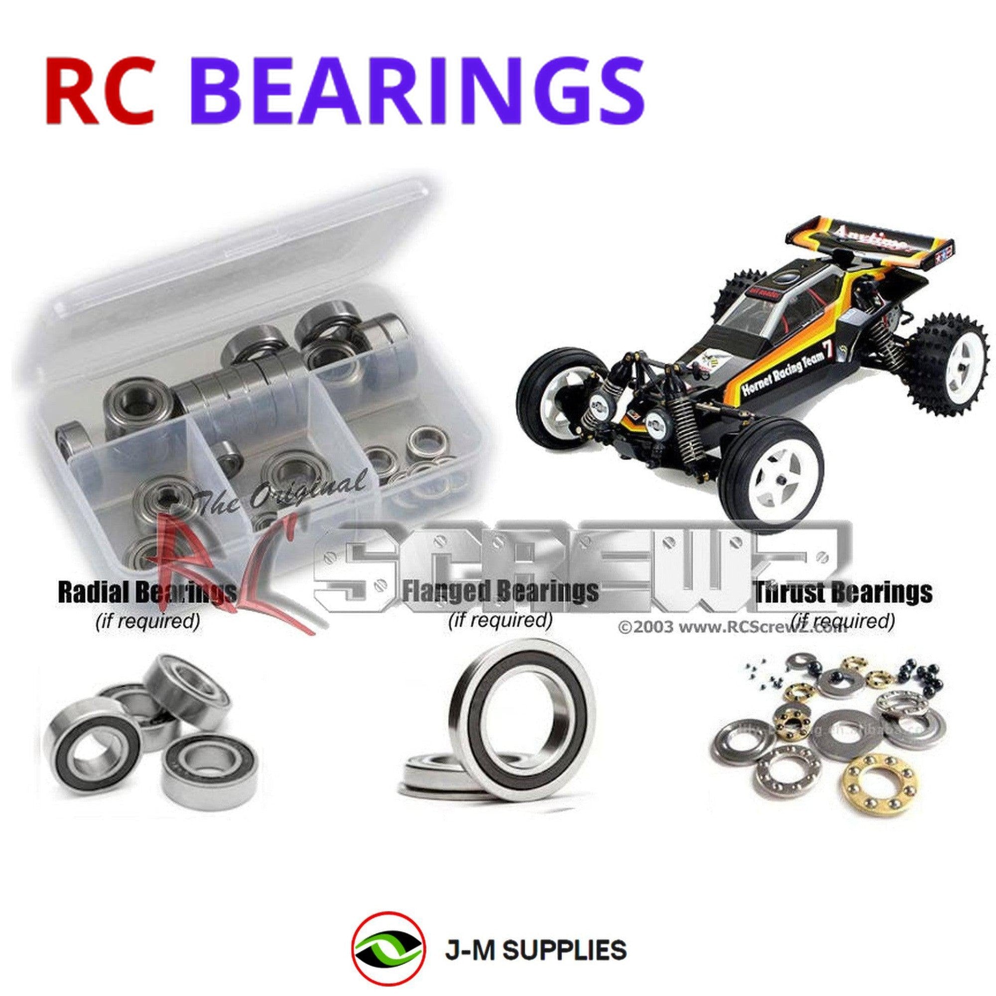 RCScrewZ Rubber Shielded Bearing Kit tam116r for Tamiya Tamtech GB01 Hornet - Picture 1 of 12