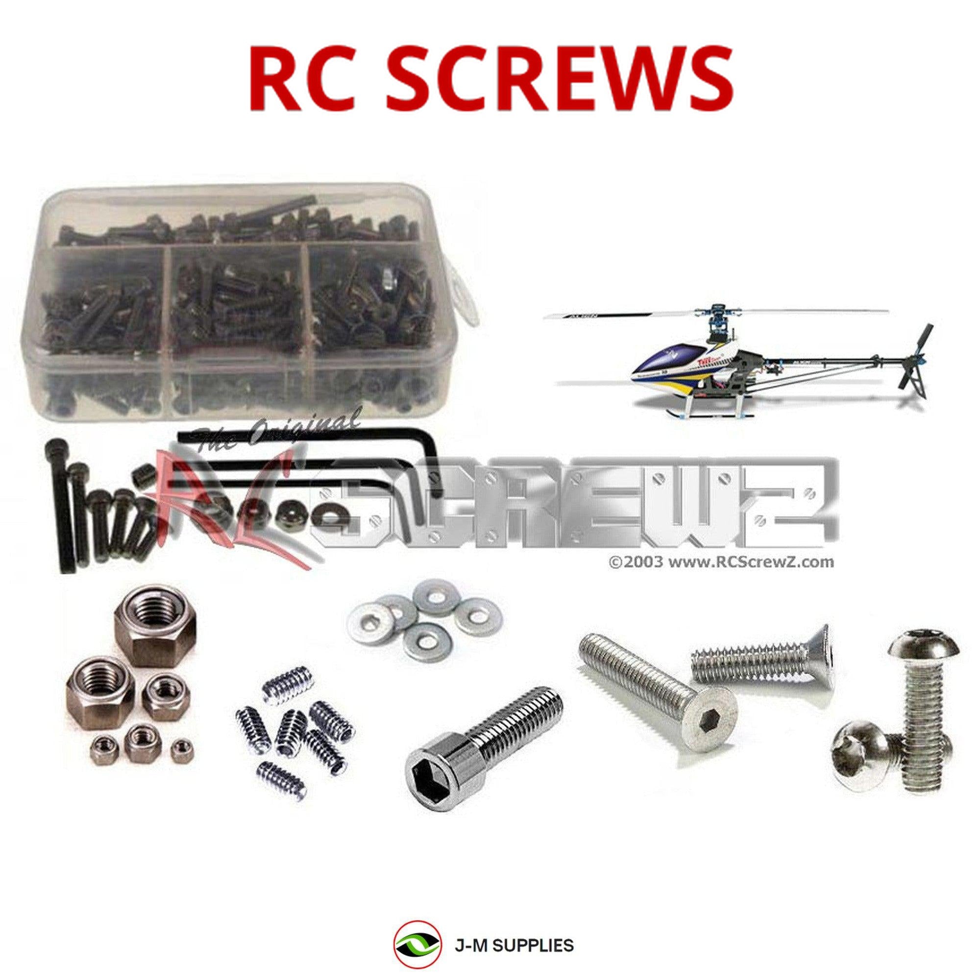 RCScrewZ Stainless Steel Screw Kit alg009 for Align TRex 450 Sport 2009 - Picture 1 of 12