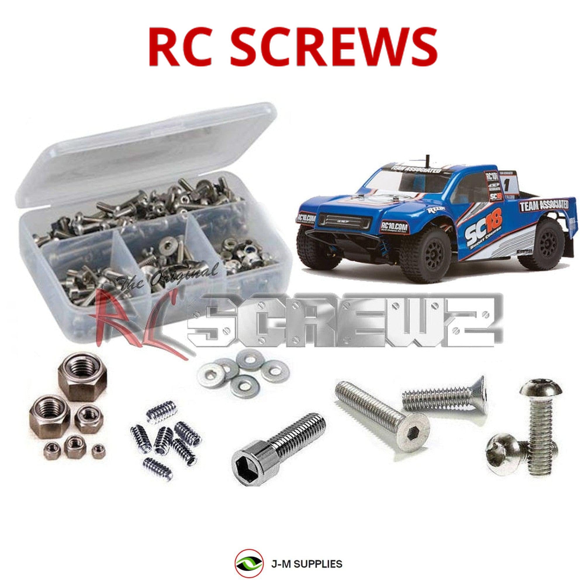 RCScrewZ Stainless Screw Kit ass040 for Team Associated SC18 1/18 Short Course - Picture 1 of 12