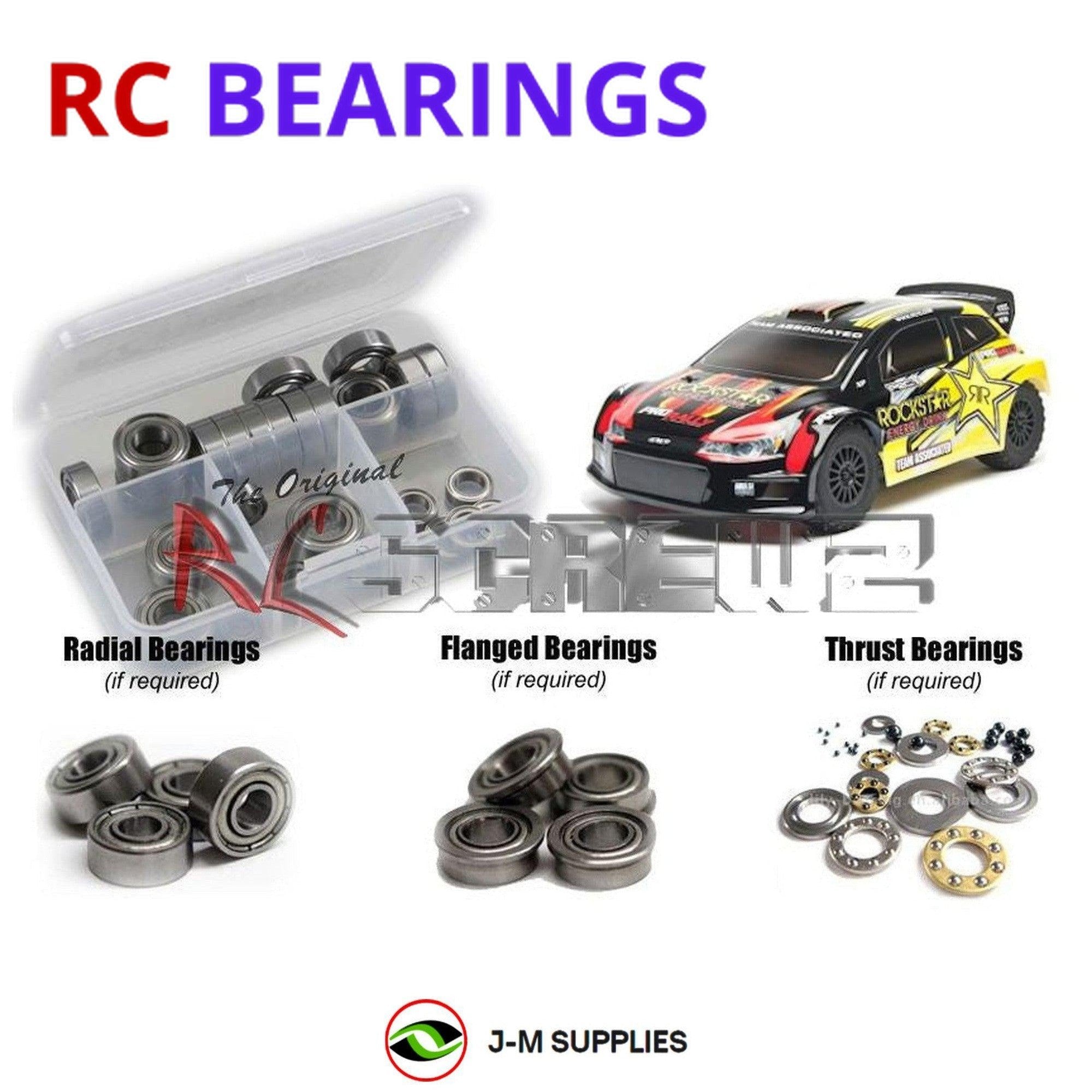 RCScrewZ Metal Shielded Bearing Kit ass060b for Associated Pro Rally 4wd - Picture 1 of 12