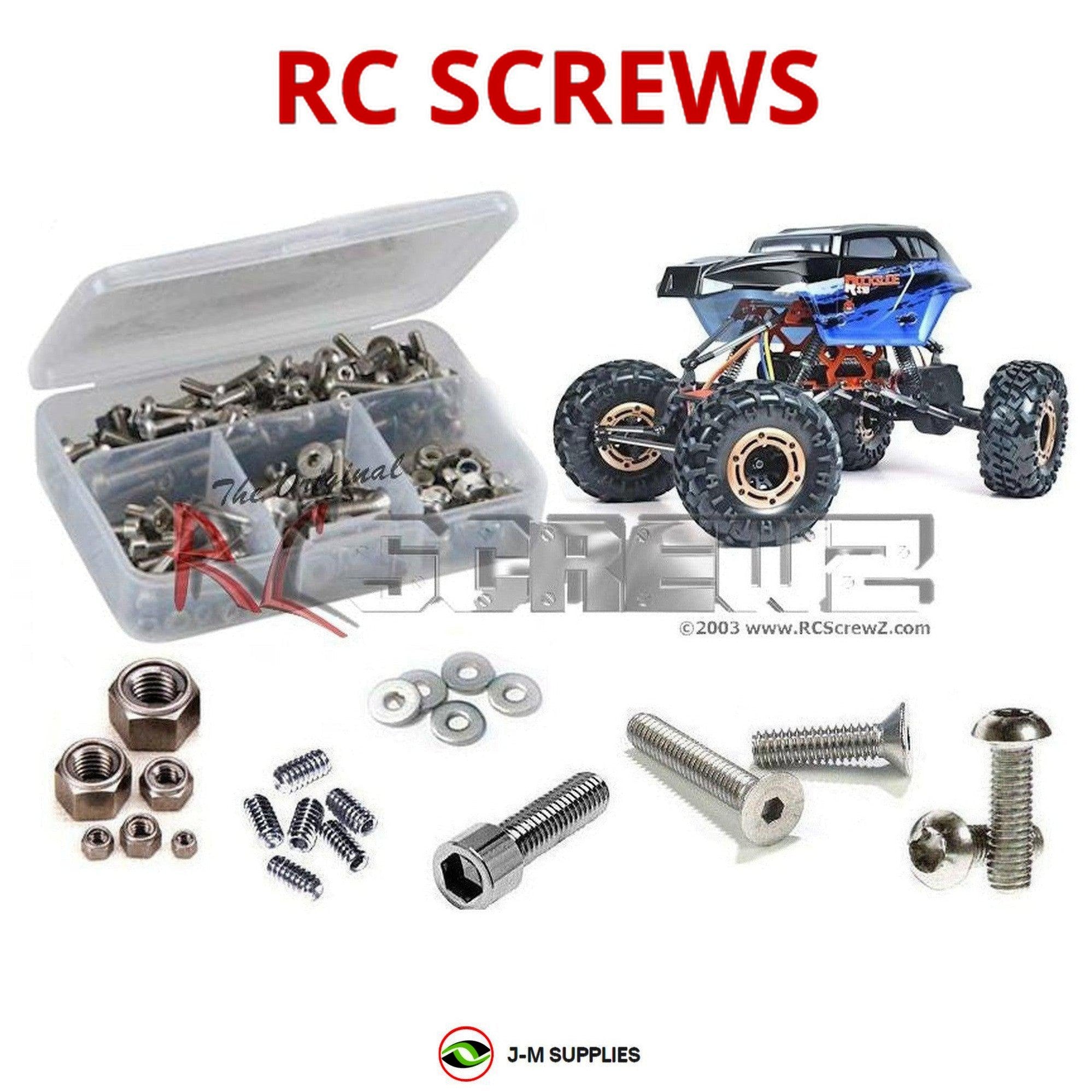 RCScrewZ Stainless Steel Screw Kit rcr050 for RedCat Rockslide RS10 XT Crawler - Picture 1 of 12