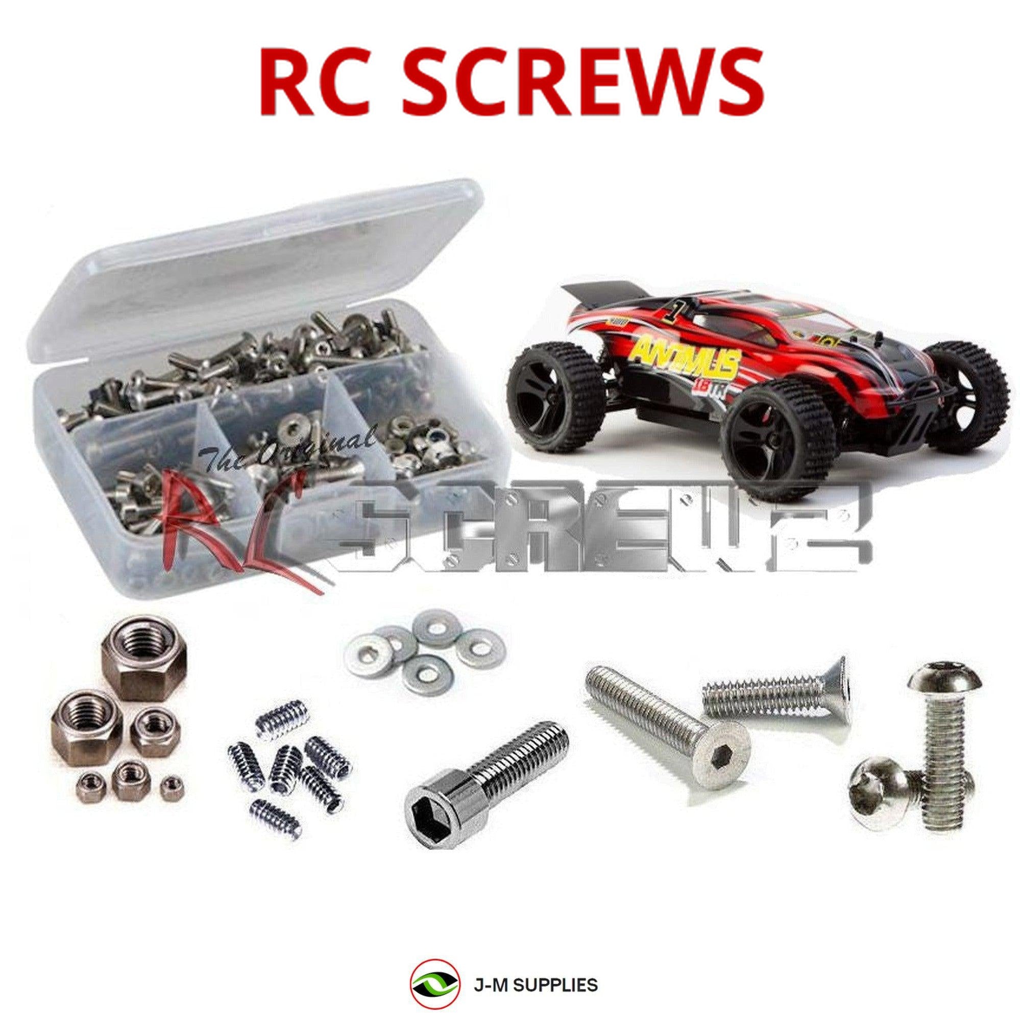 RCScrewZ Stainless Screw Kit helrc008 for Helion RC Animus 18TR | KIT - Picture 1 of 12