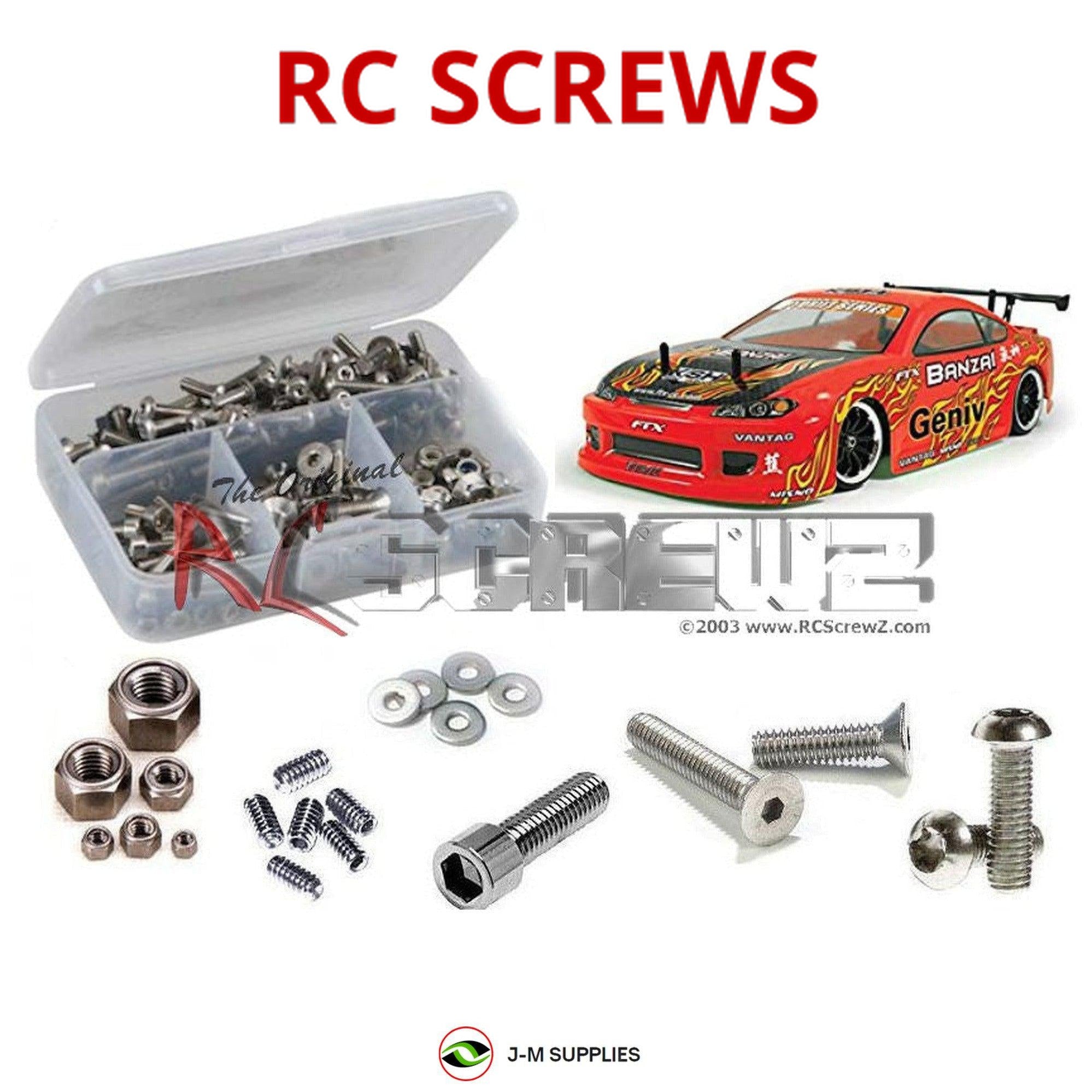 RCScrewZ Stainless Steel Screw Kit ftx007 for FTX Banzai Drift 1/10th #FTX5529 - Picture 1 of 12