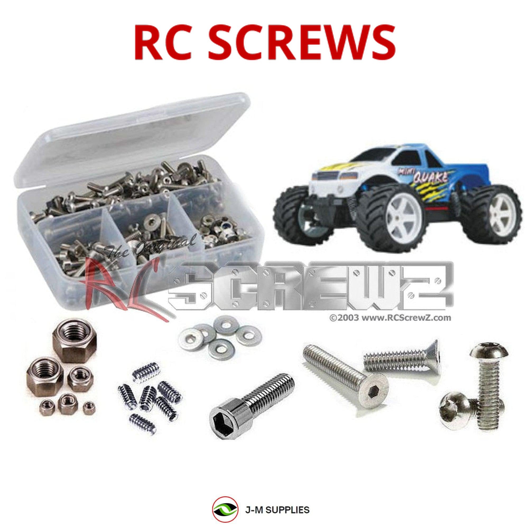 RCScrewZ Stainless Steel Screw Kit dur025 for Duratrax Mini Quake SE - Picture 1 of 12