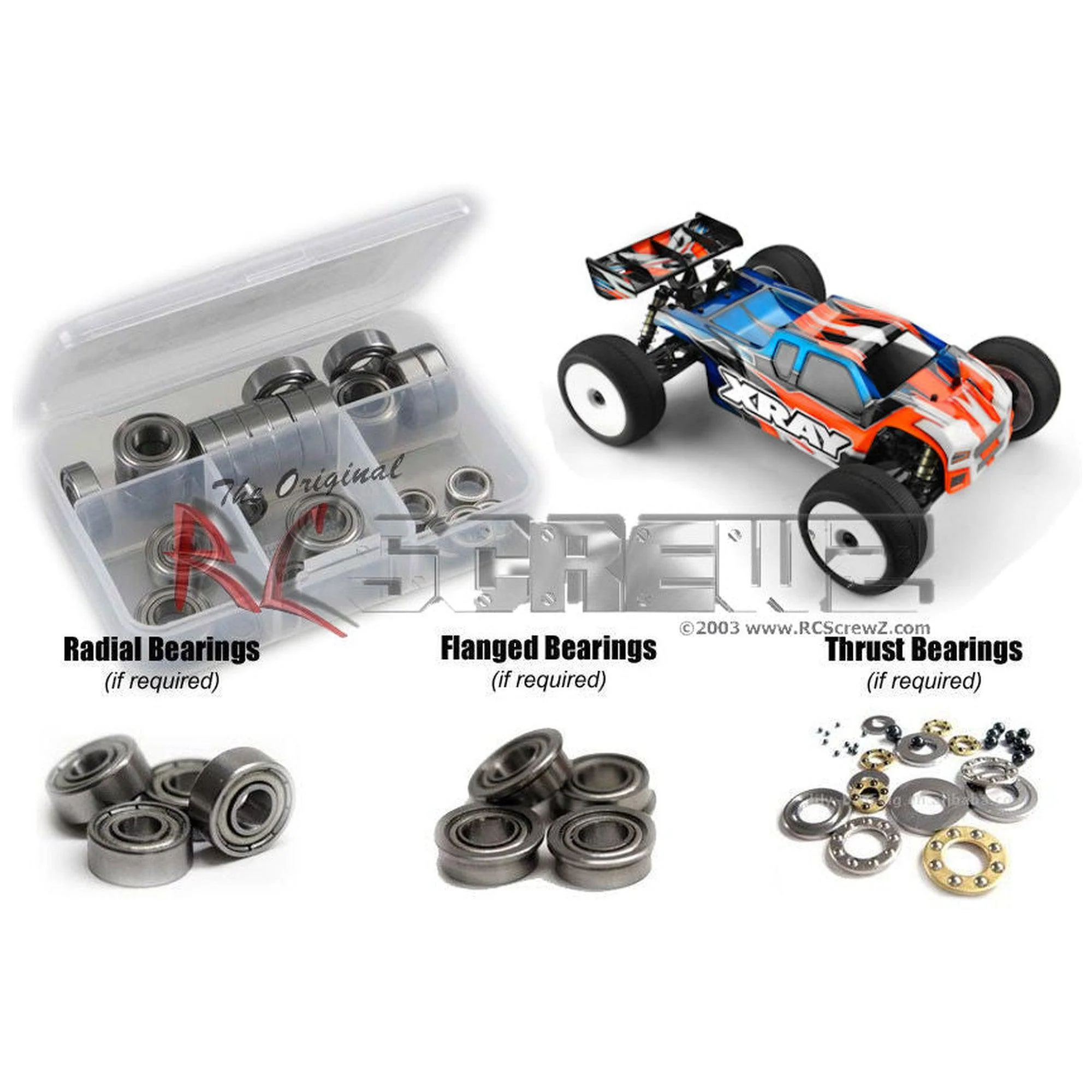 RCScrewZ Metal Shielded Bearing Kit xra079b for XRAY XT8e '22 Truggy 1/8 #350301 - Picture 1 of 12