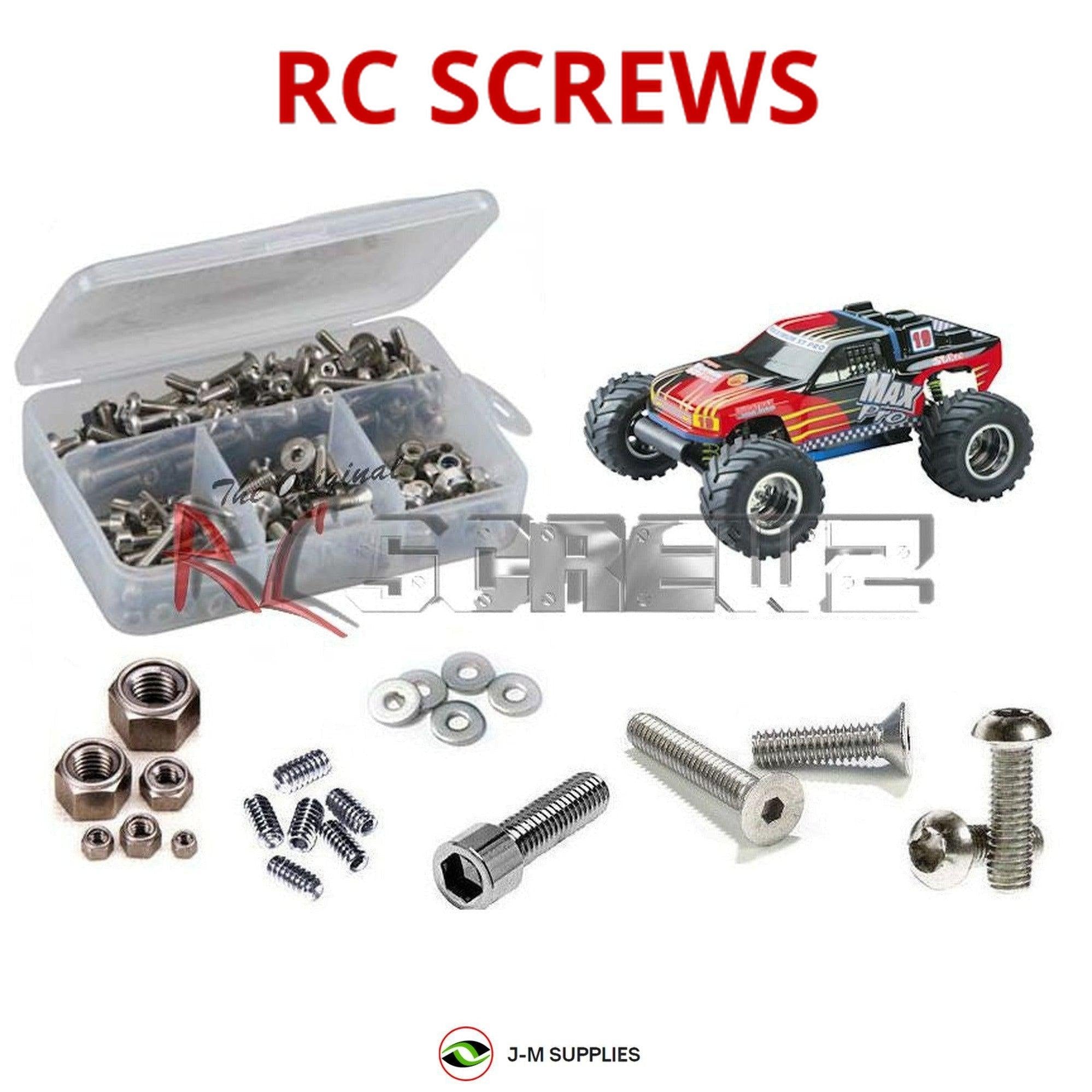 RCScrewZ Stainless Screw Kit+ dur008 for Duratrax Maximum ST Pro | KIT - Picture 1 of 12