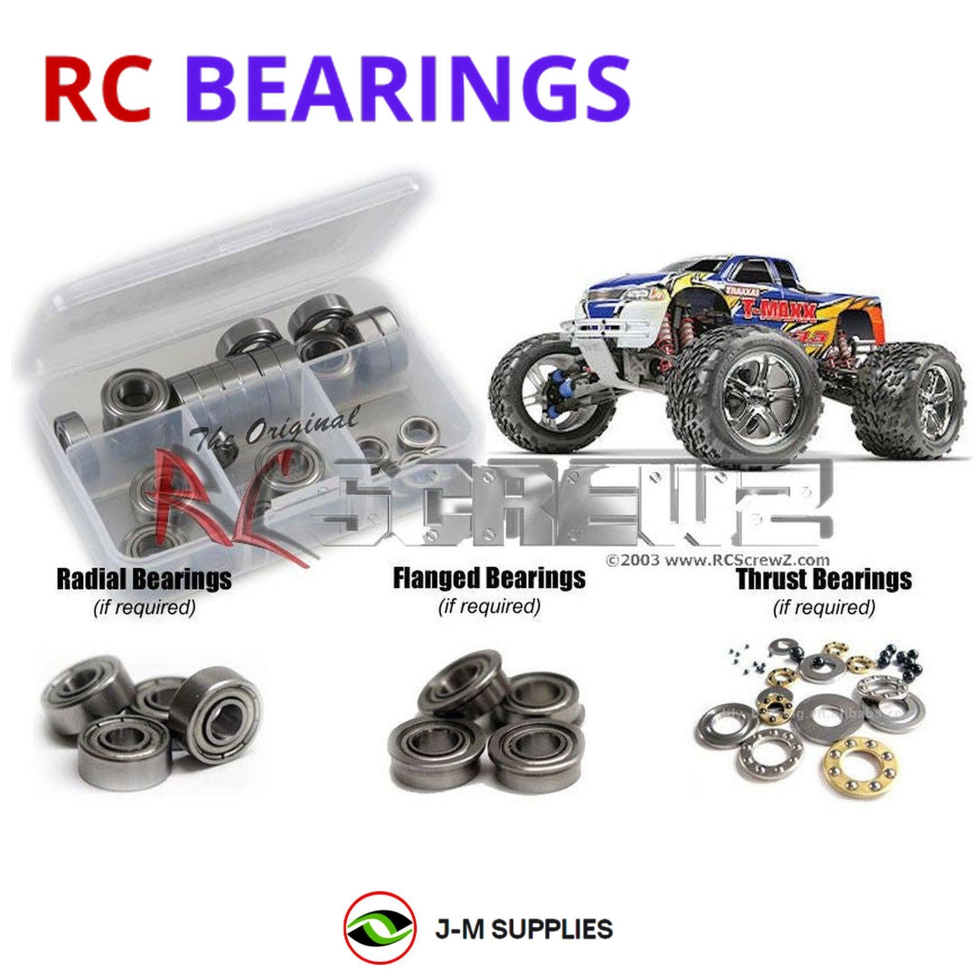 RCScrewZ Metal Shielded Bearing Kit tra016b for Traxxas T-Maxx 3.3 #4907 - Picture 1 of 12