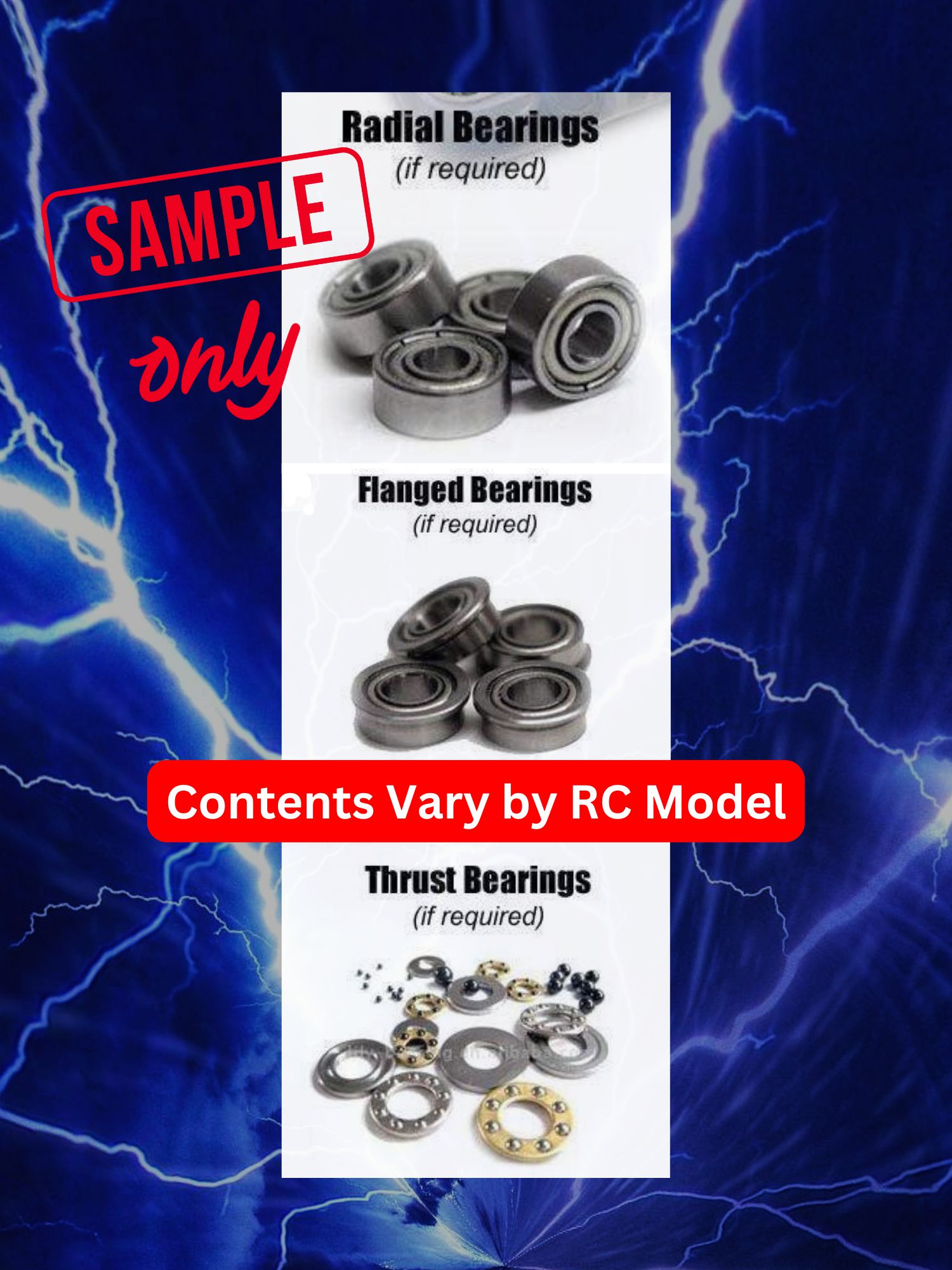 RCScrewZ Metal Shielded Bearings ass092b for Associated CR12 Tioga Trail #40006 - Picture 3 of 12