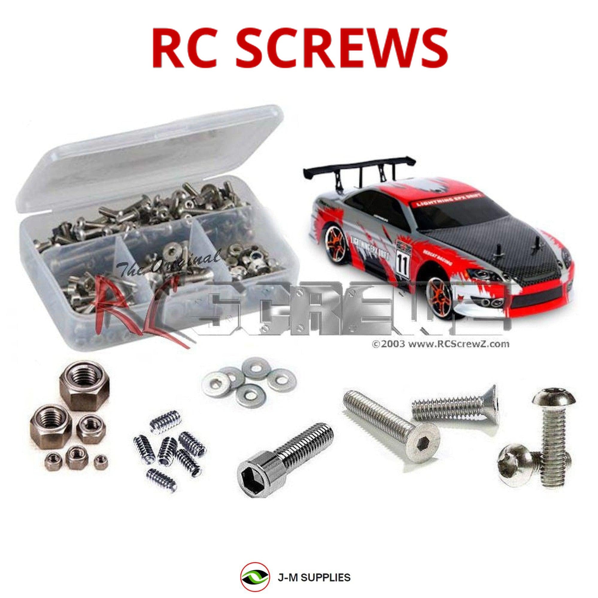 RCScrewZ Stainless Steel Screw Kit rcr057 for RedCat Racing Lightning ERX Drift - Picture 1 of 12