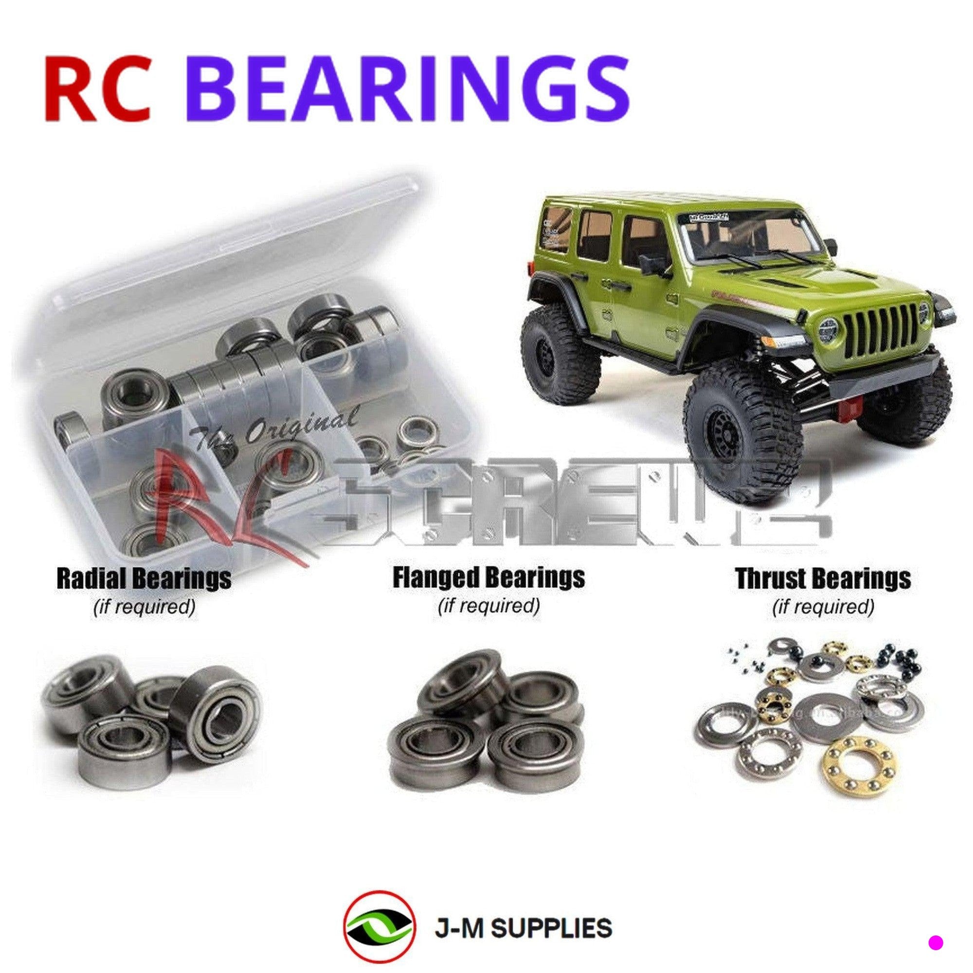 RCScrewZ Metal Shielded Bearings axi037b for Axial SCX6 Jeep 1/6 4wd AXI05000T1 - Picture 1 of 12