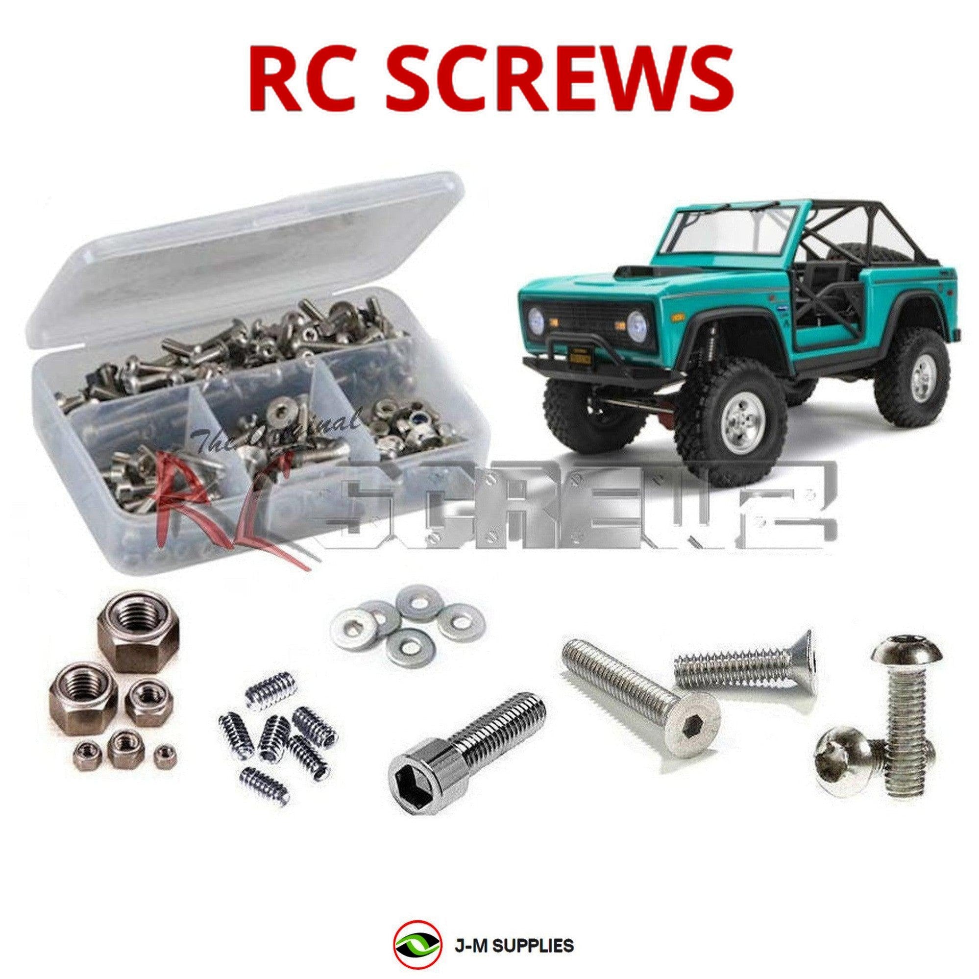 RCScrewZ Stainless Screw Kt axi039 for Axial SCX10 III Ford Bronco AXI03014T1/T2 - Picture 1 of 12