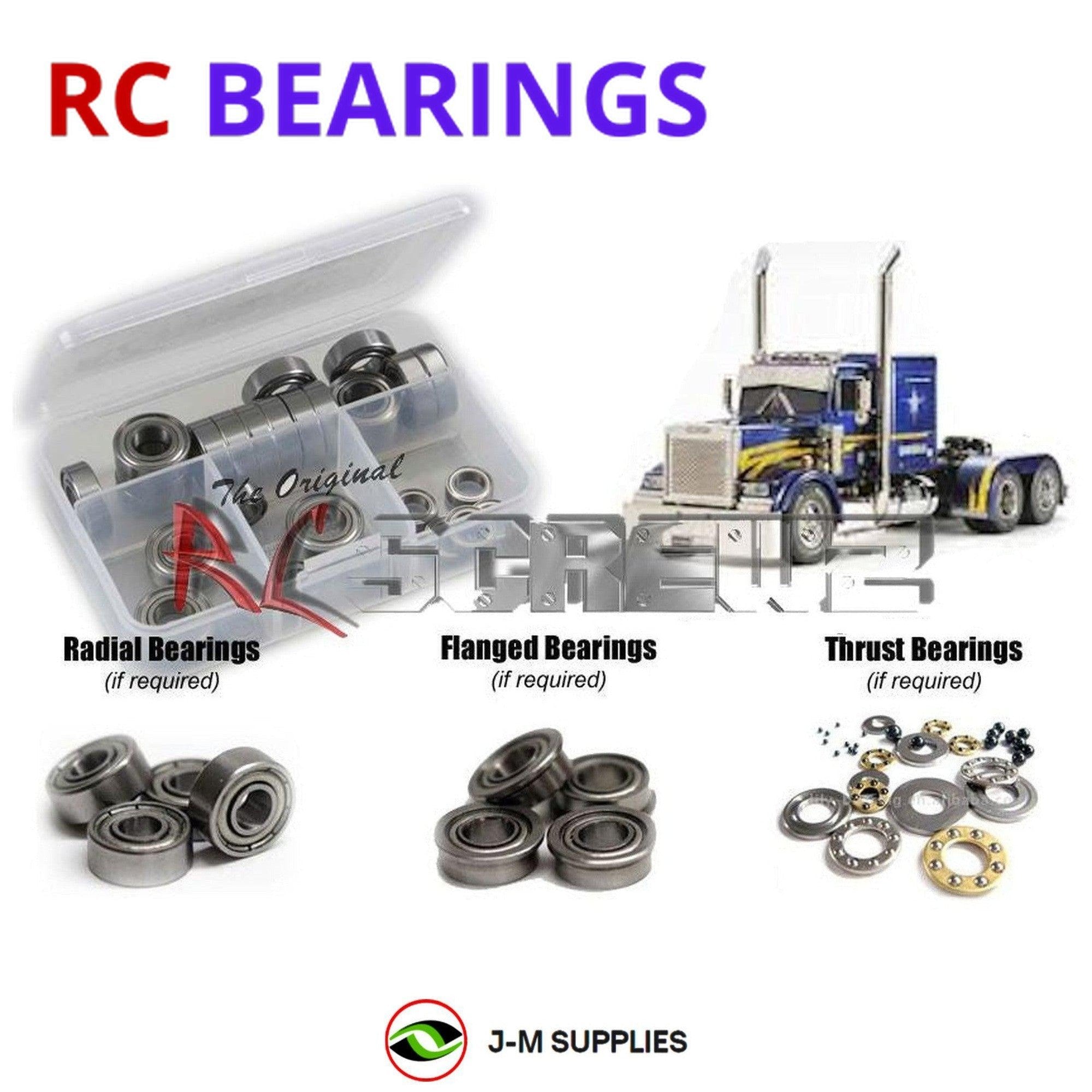 RCScrewZ Metal Shielded Bearing Kit tam174b for Tamiya Grand Hauler 1/14 #56344 - Picture 1 of 12