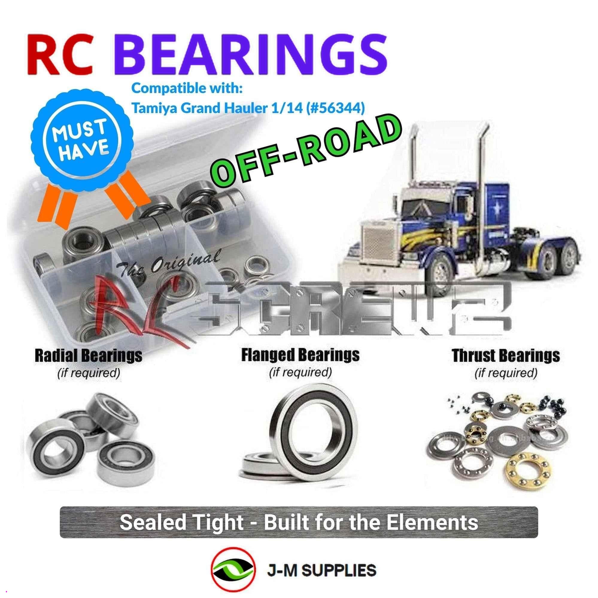RCScrewZ Rubber Shielded Bearings tam174r for Tamiya Grand Hauler (#56344) | KIT - Picture 1 of 12