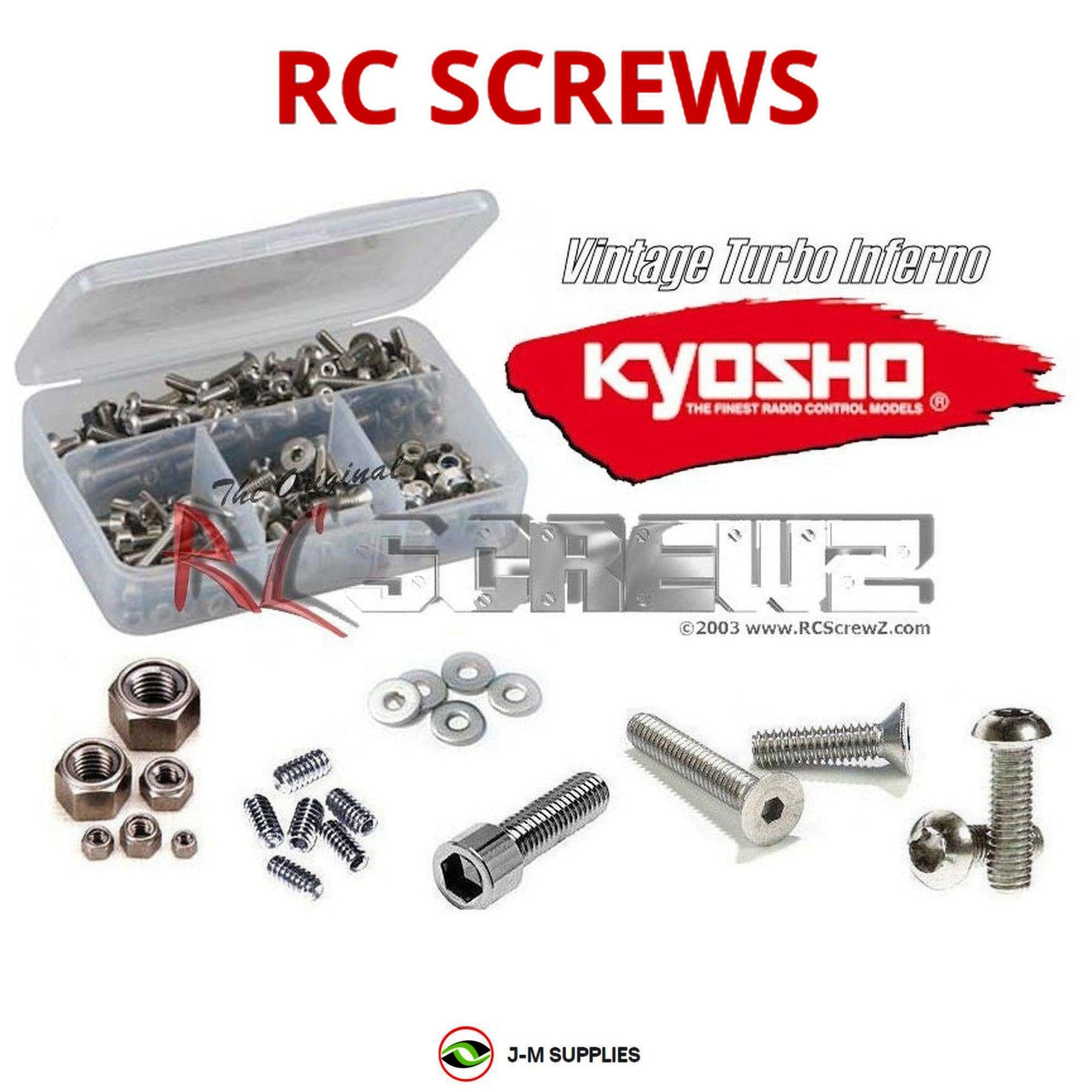 RCScrewZ Stainless Steel Screw Kit kyo156 for Kyosho Turbo Inferno Vintage - Picture 1 of 12