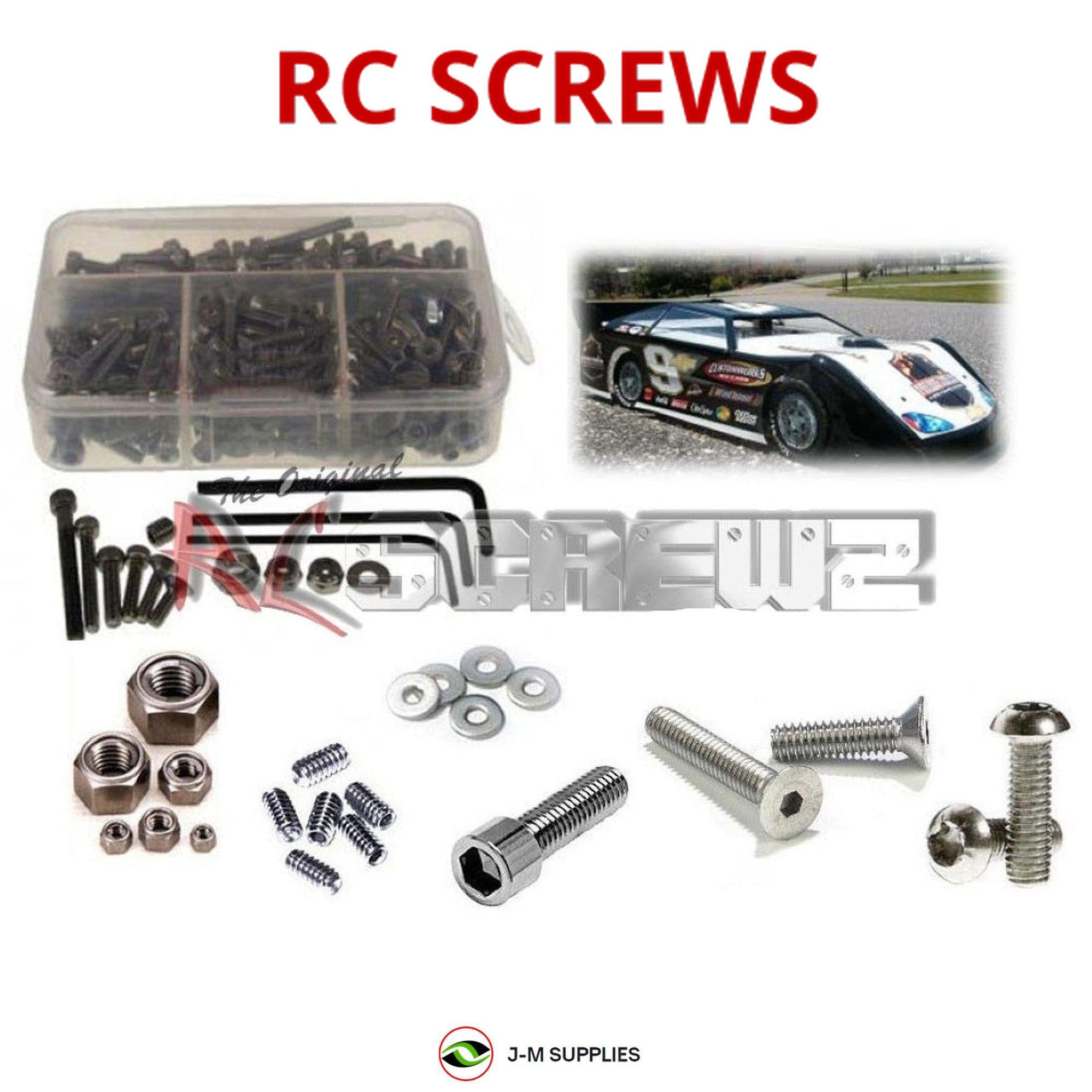 RCScrewZ Stainless Screw Kit cus006 for Custom Works Rocket Late Model electric - Picture 1 of 12