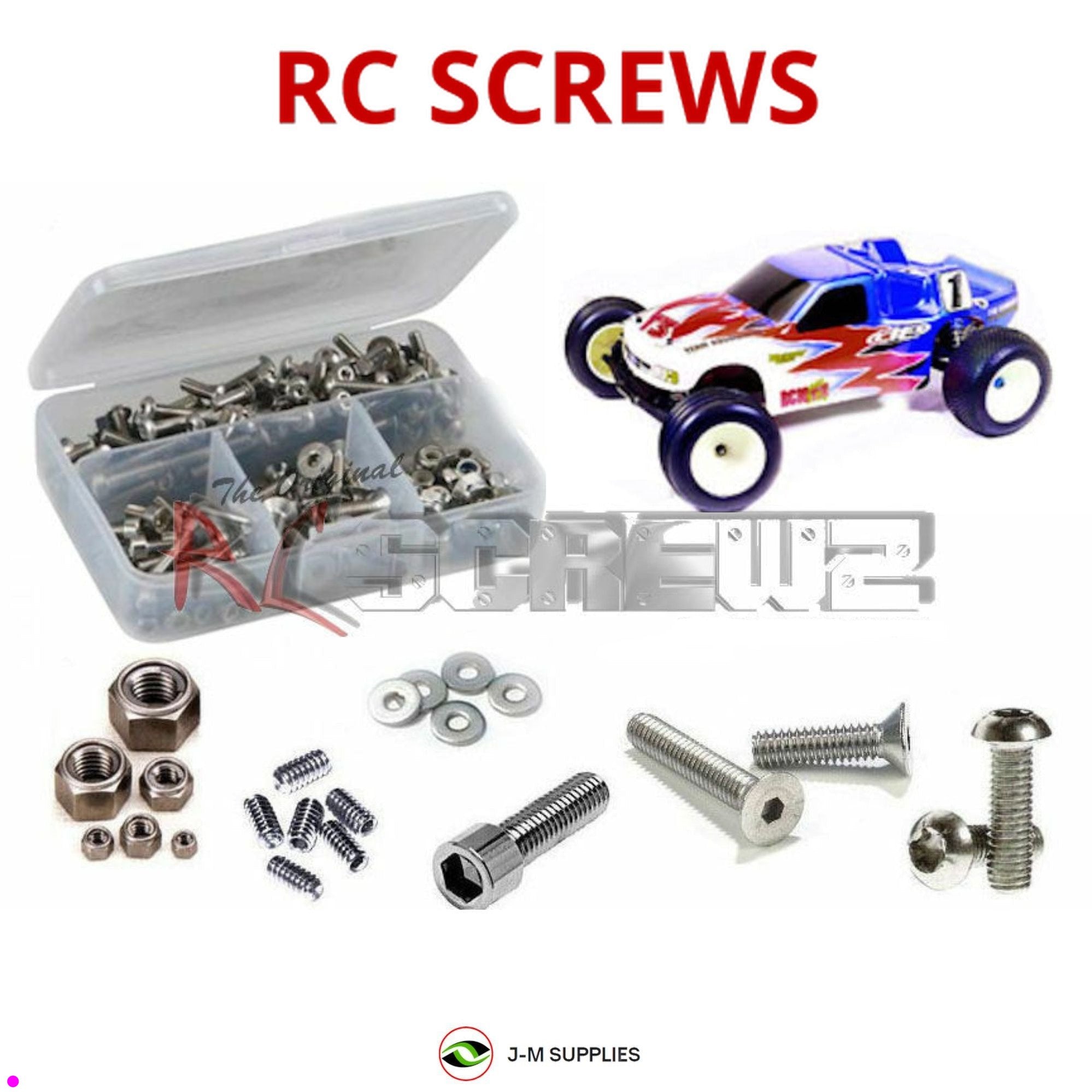 RCScrewZ Metric Stainless Screw Kit ass004m for Associated T3 Metric Version - Picture 1 of 12