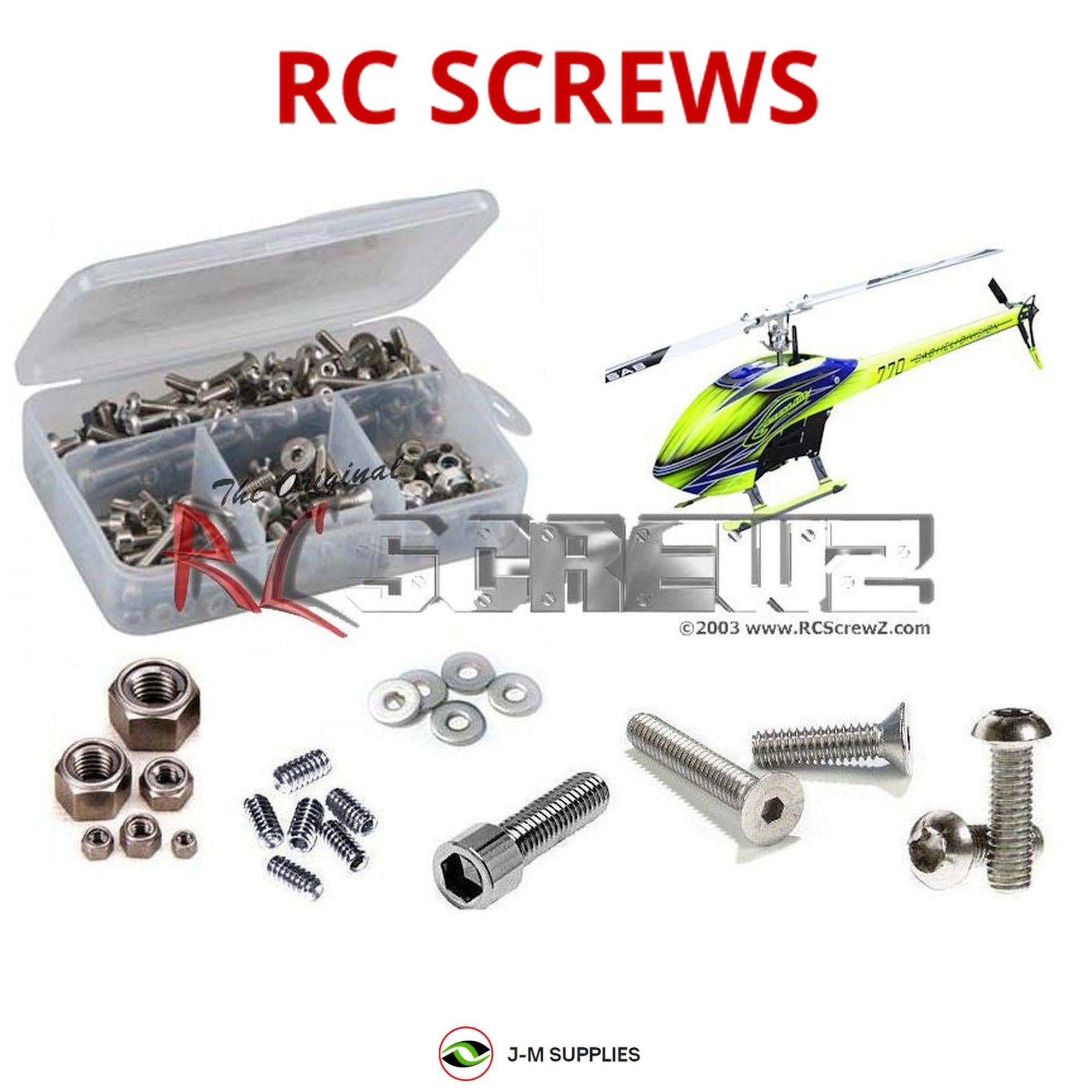 RCScrewZ Stainless Steel Screw Kit gob002 for Goblin 770 Series Heli - Picture 1 of 12