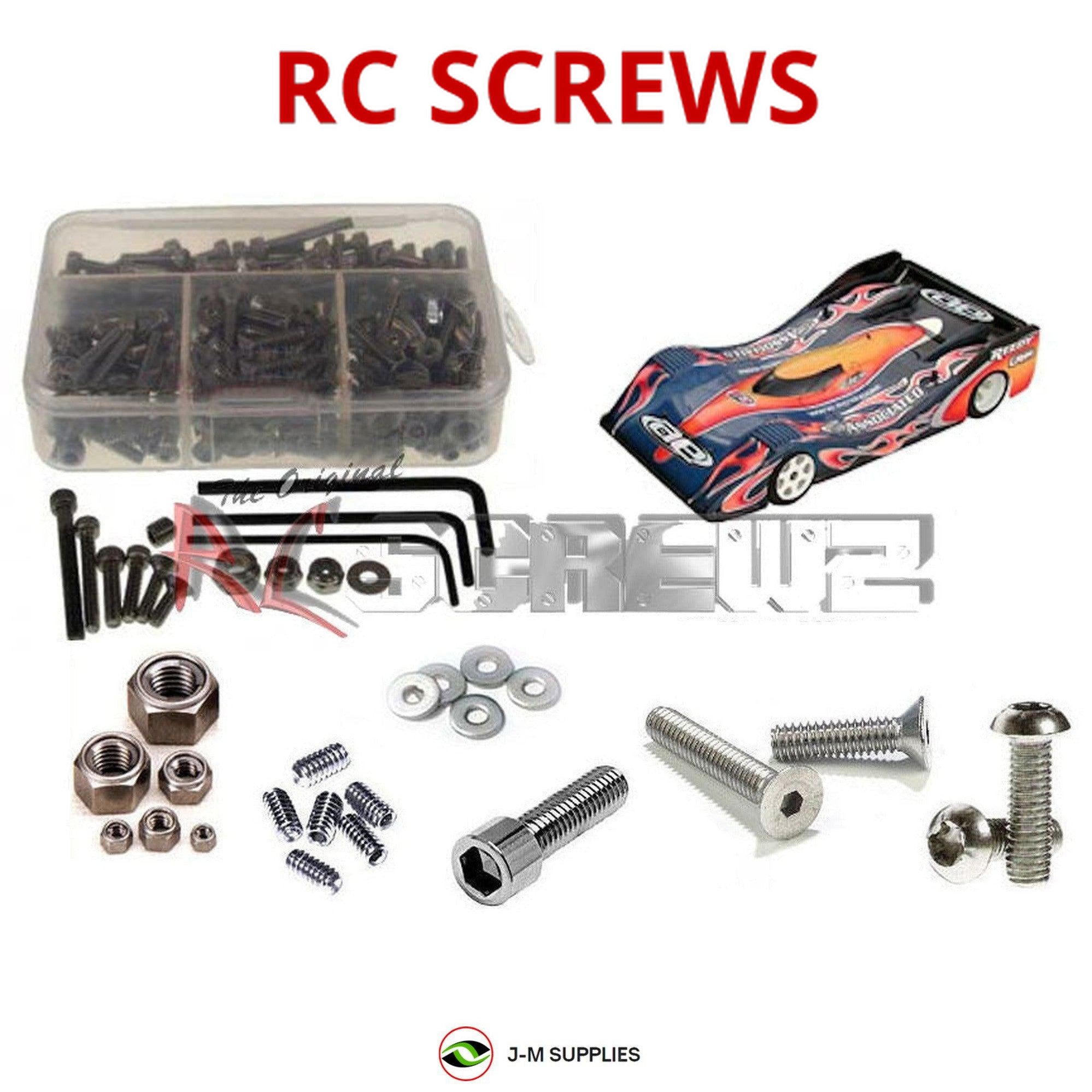 RCScrewZ Stainless Steel Screw Kit ass018 for Associated 12L4 - Picture 1 of 12