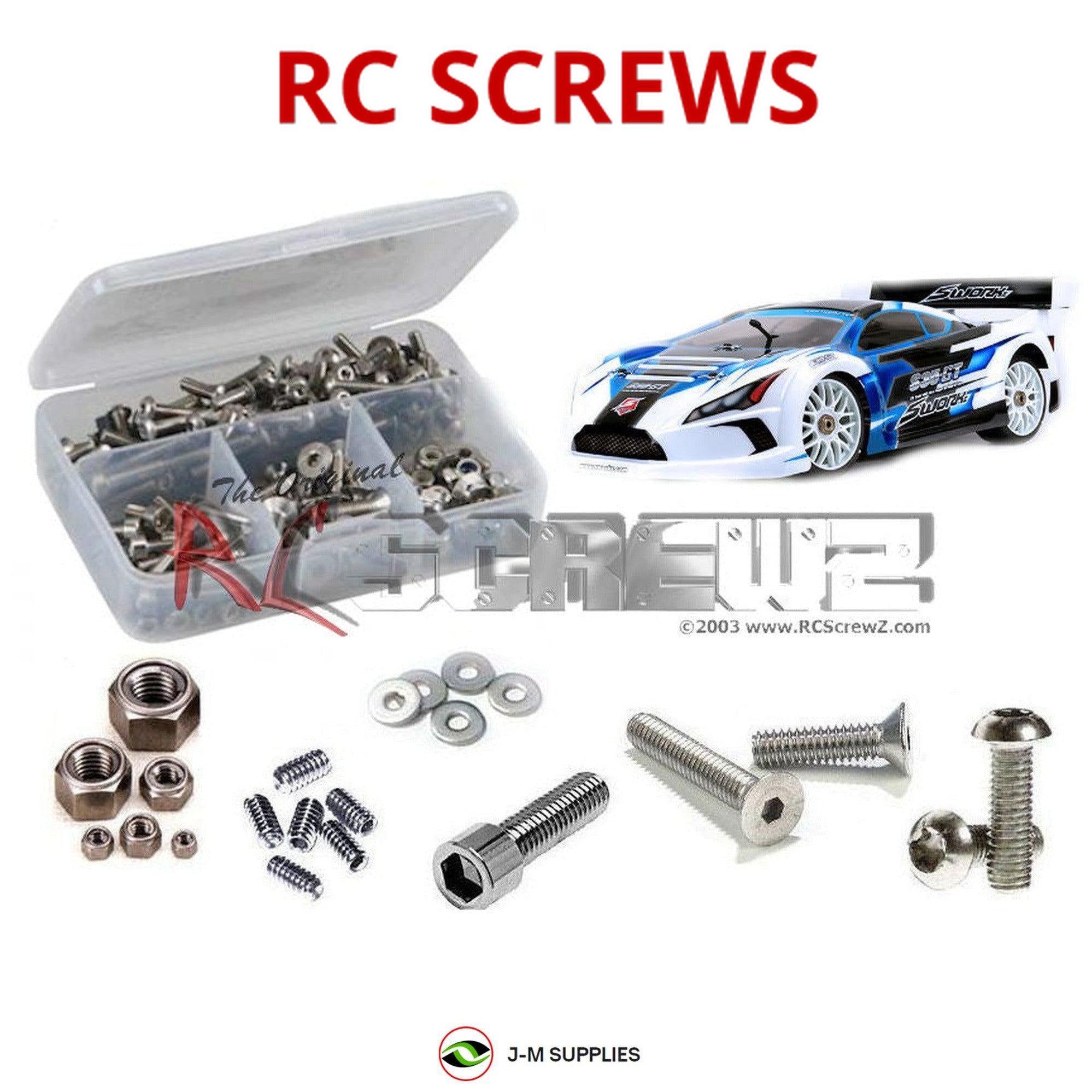 RCScrewZ Stainless Screw Kit swz017 for SWorkZ S35-GT Nitro - Picture 1 of 12