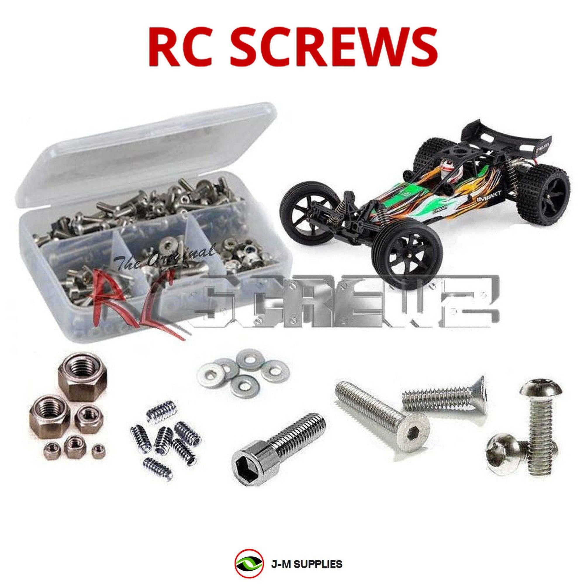 RCScrewZ Stainless Steel Screw Kit helrc009 for Helion RC Impakt 12B - Picture 1 of 12