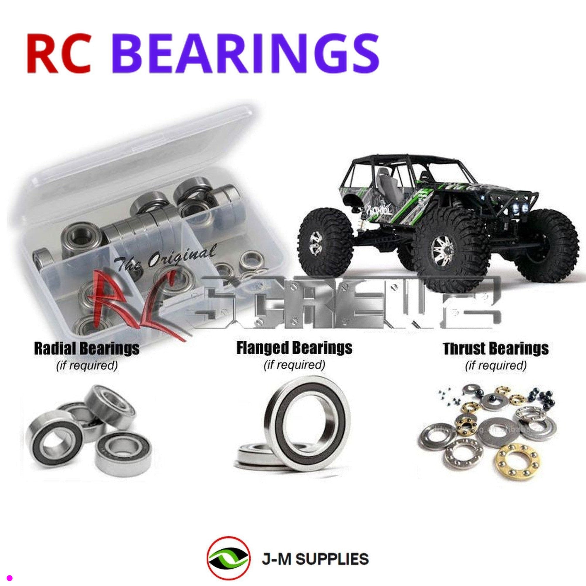 RCScrewZ Rubber Shielded Bearing Kit axi004r for Axial Racing Wraith RTR #90018 - Picture 1 of 12