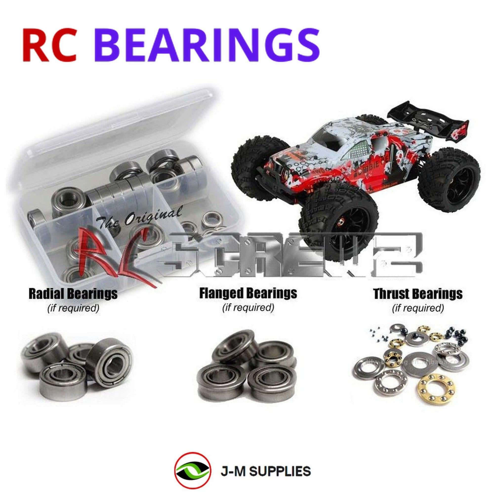 RCScrewZ Metal Shielded Bearing Kit dhk004b for DHK Hobby Zombie 1/8th - Picture 1 of 12