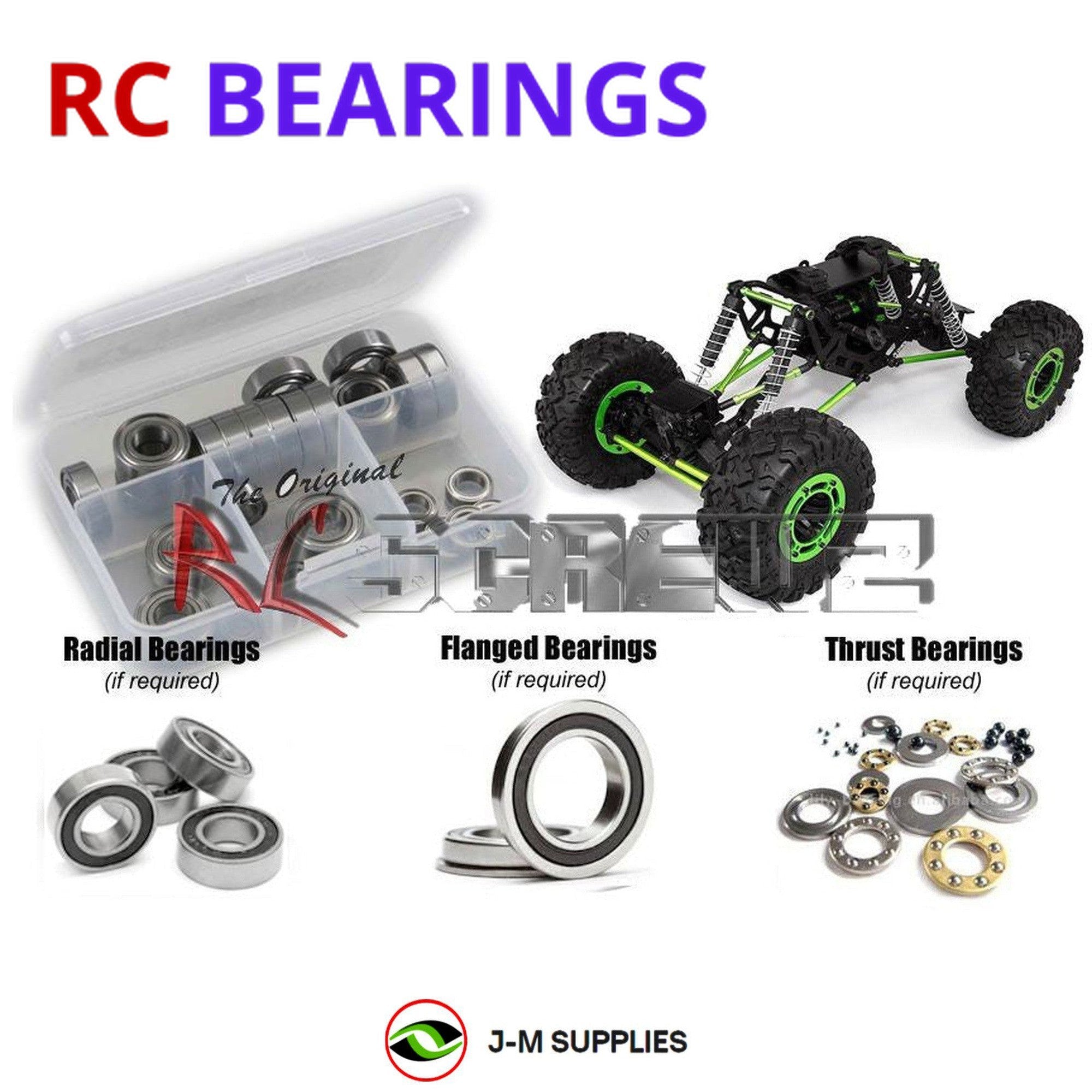 RCScrewZ Rubber Shielded Bearings axi001r for Axial Racing AX10 Scorpion #90011 - Picture 1 of 12