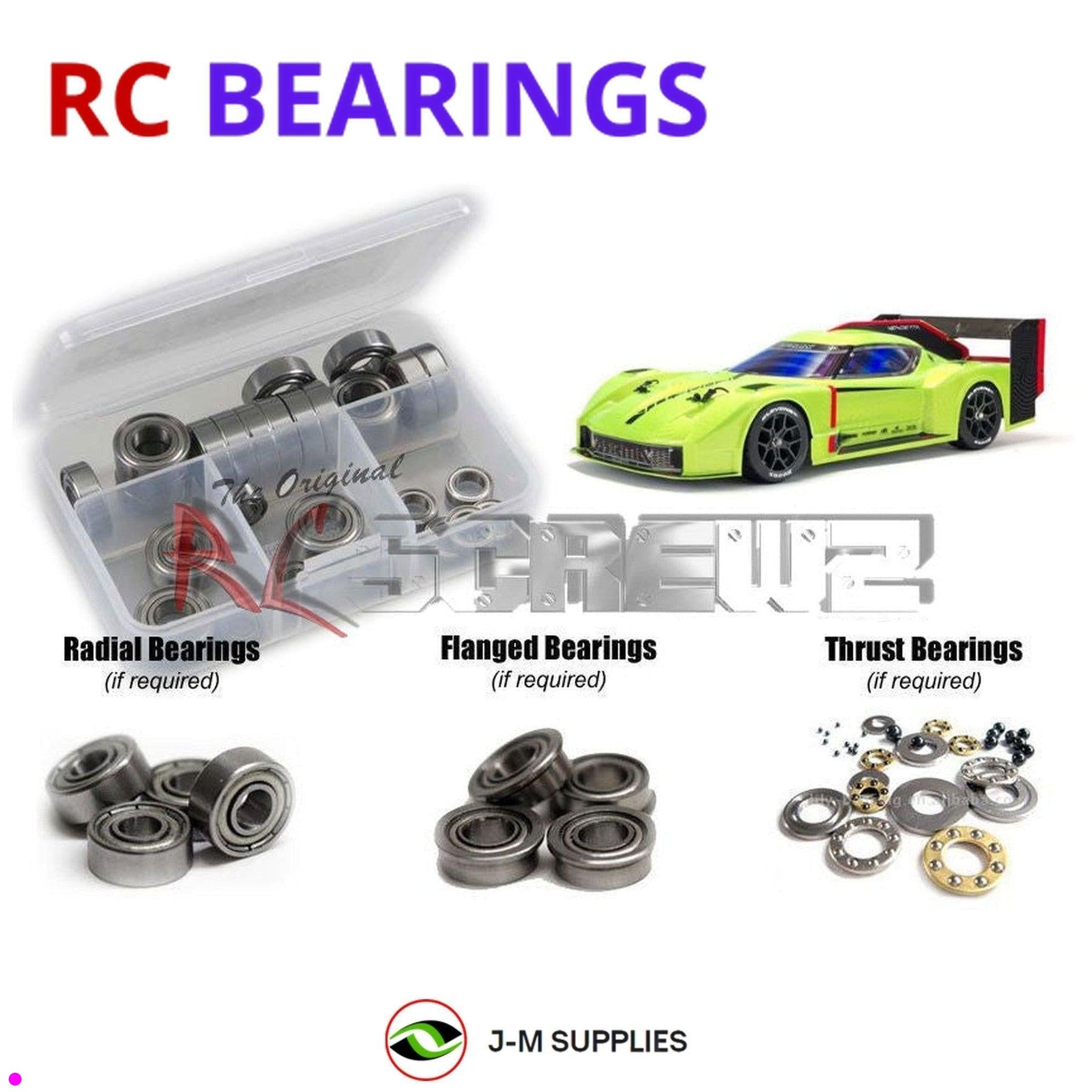 RCScrewZ Metal Shielded Bearing ara043b for Arrma Vendetta 3s BLX ARA4319V3T1/T2 - Picture 1 of 12