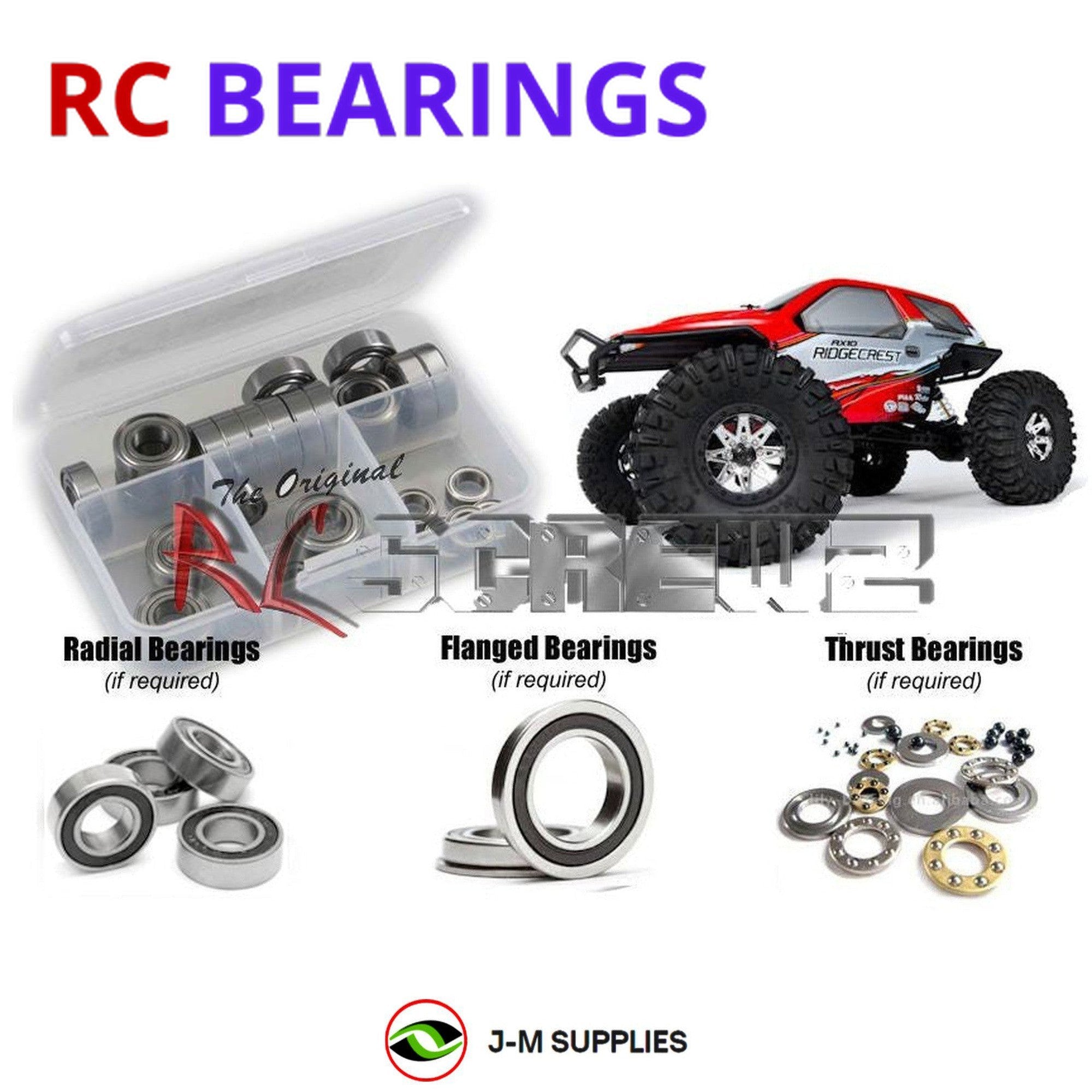 RCScrewZ Rubber Shielded Bearing Kit axi006r for Axial AX10 Ridgecrest AXA90019 - Picture 1 of 12