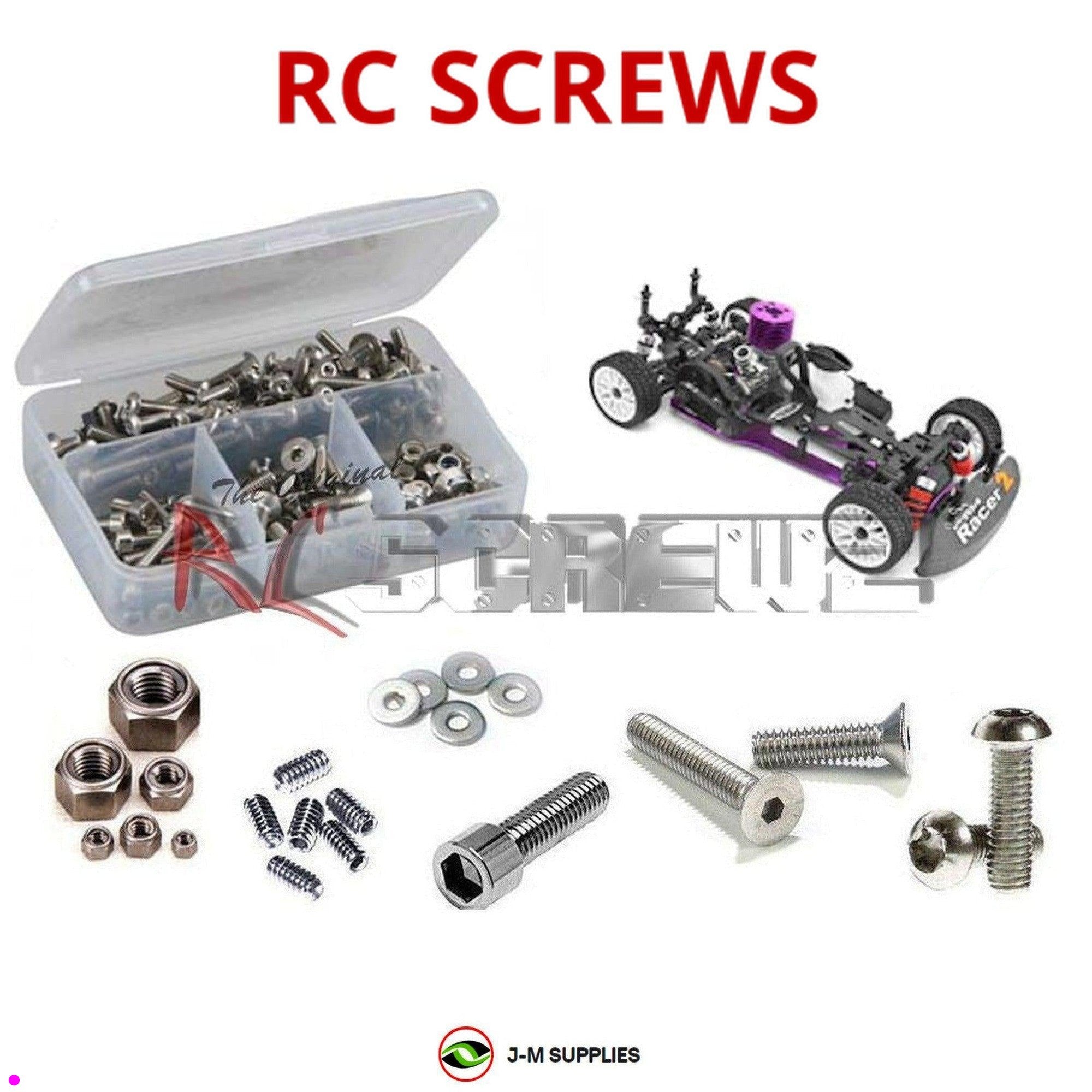 RCScrewZ Stainless Steel Screw Kit hpi006 for HPI Racing RS4 Nitro Racer 2 - Picture 1 of 12