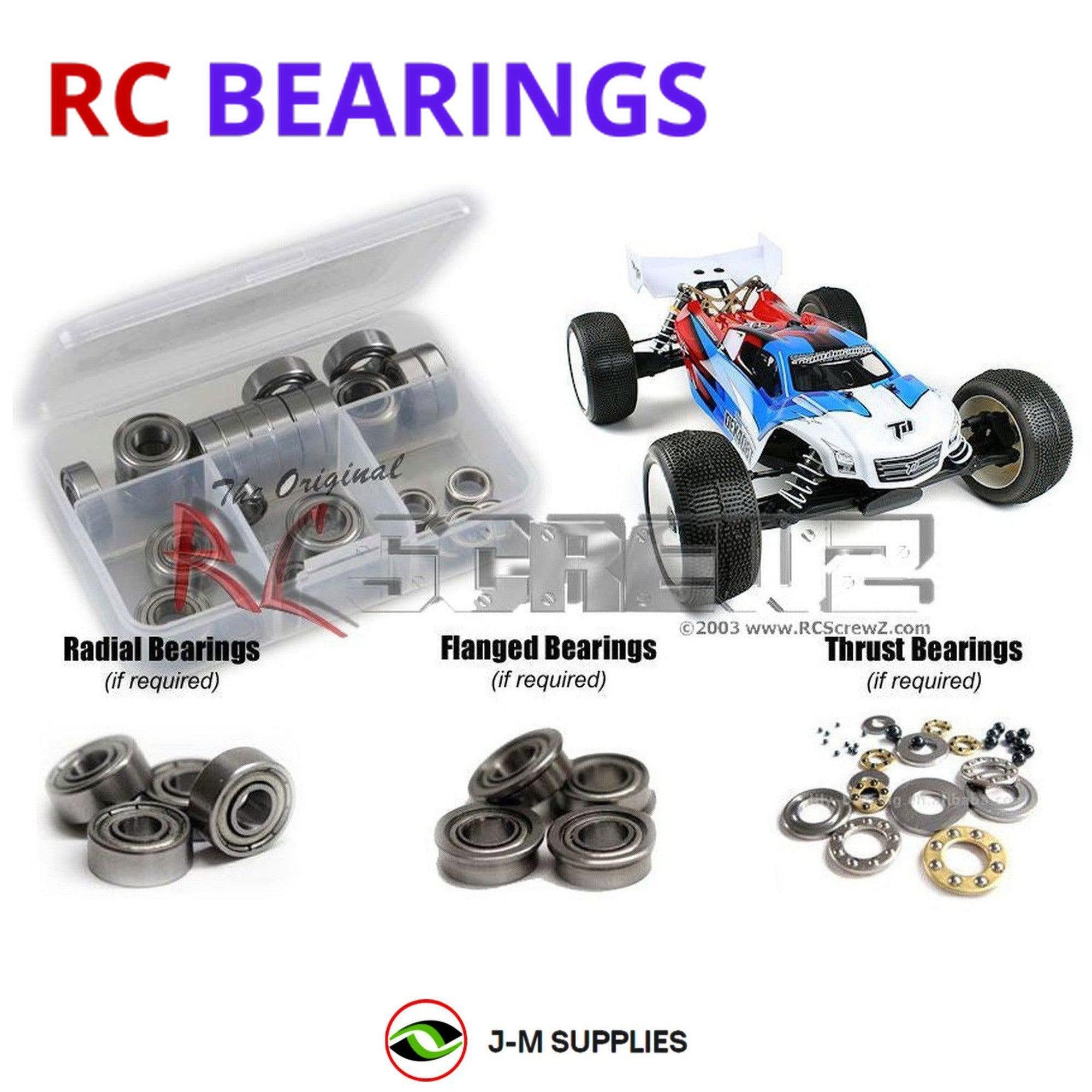 RCScrewZ Metal Shielded Bearing Kit durg013b for Team Durango DEX408T - Picture 1 of 12