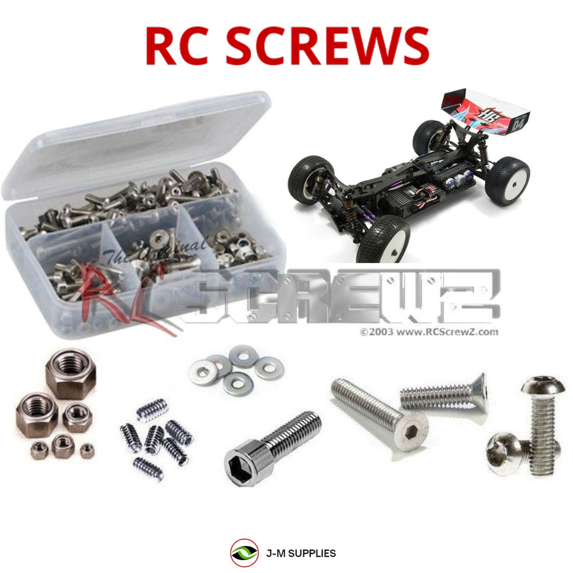 RCScrewZ Stainless Steel Screw Kit hot015 for Hot Bodies Cyclone D4 WCE - Picture 1 of 12