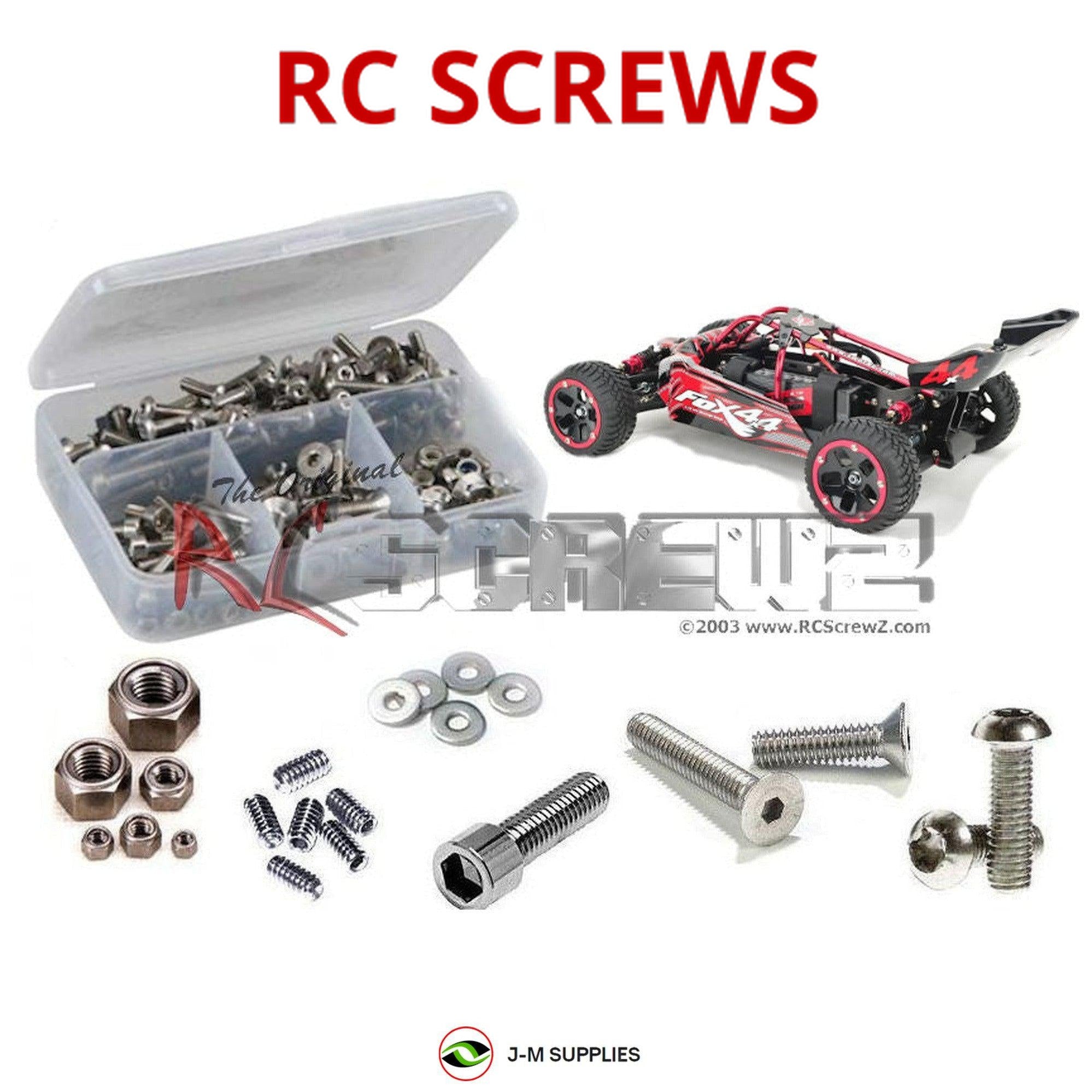 RCScrewZ Stainless Steel Screw Kit swz020 for SWORKz ZEUS II 1/8 (#940006) - Picture 1 of 12