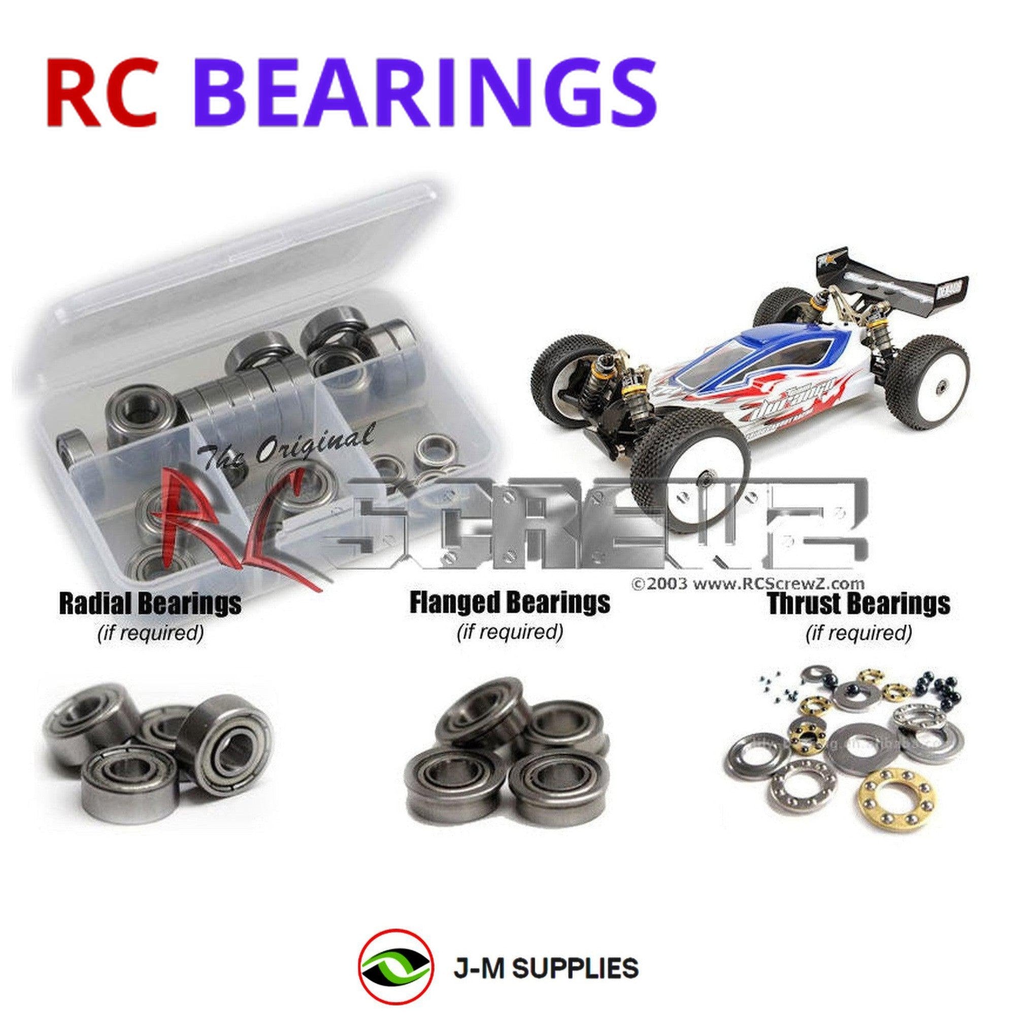 RCScrewZ Metal Shielded Bearings durg006b for Durango DEX408 1/8 Buggy | UPG - Picture 1 of 12