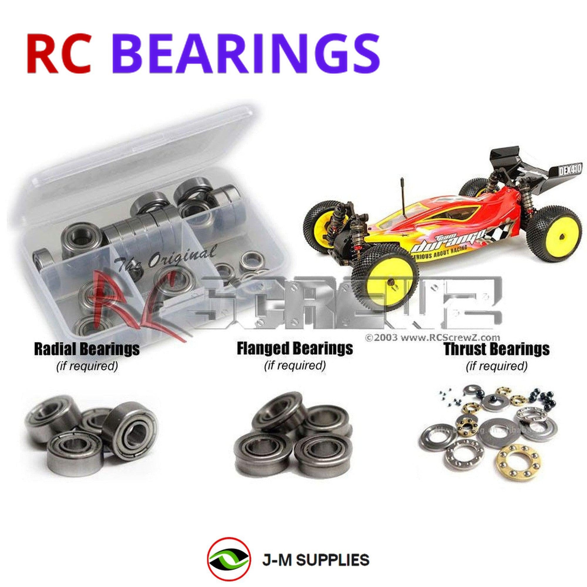 RCScrewZ Metal Shielded Bearing Kit durg011b for Team Durango DEX-410 V3 - Picture 1 of 12