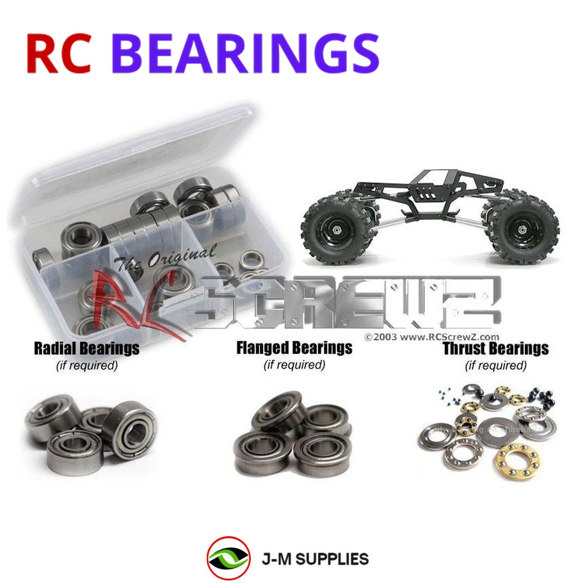 RCScrewZ Metal Shielded Bearing Kit gma006b for GMade Stealth Rock Crawler - Picture 1 of 12