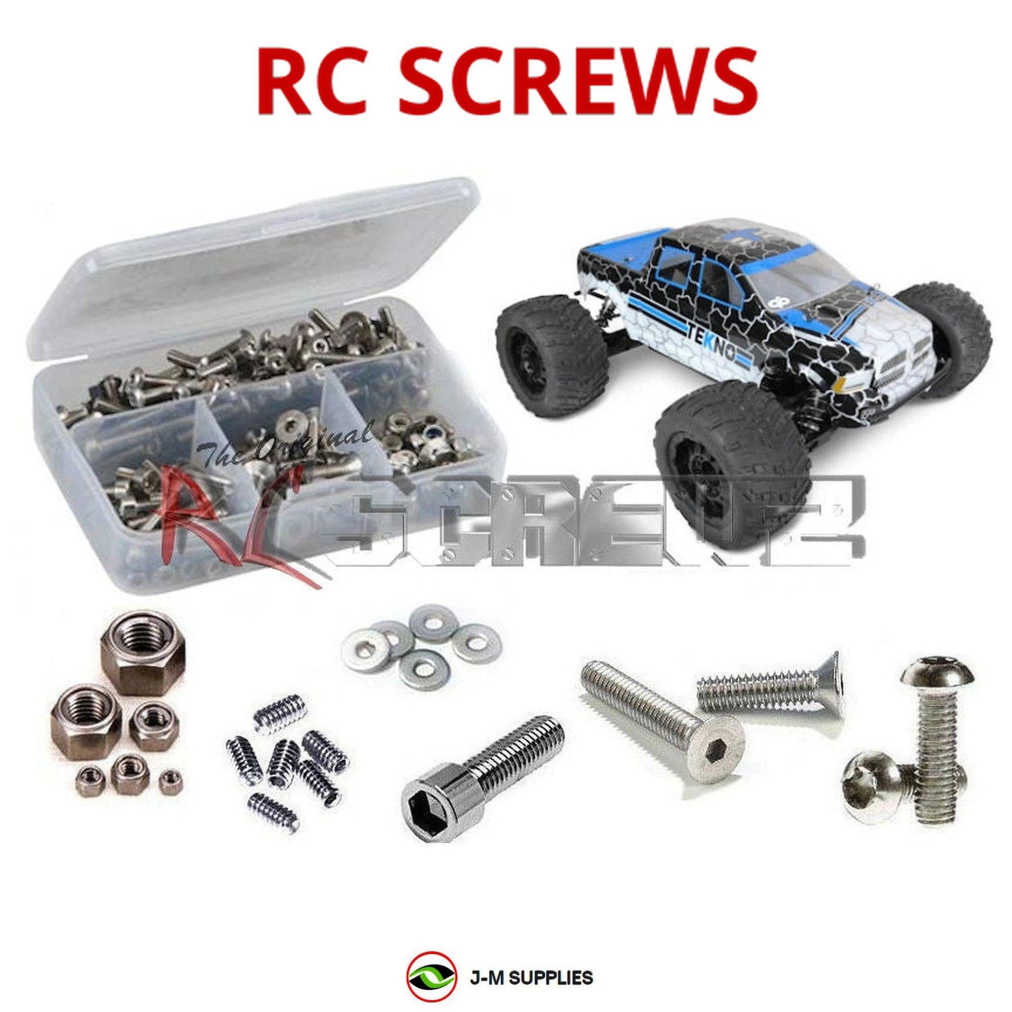 RCScrewZ Stainless Steel Screw Kit tek013 for Tekno RC MT410 4x4 Monster Truck - Picture 1 of 12