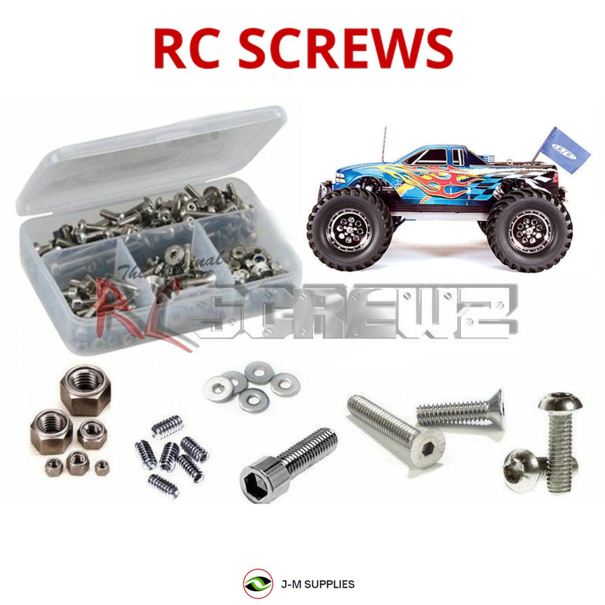 RCScrewZ Stainless Screw Kit ass016 for Associated Monster GT .46 / MGT 4.60 SE - Picture 1 of 12