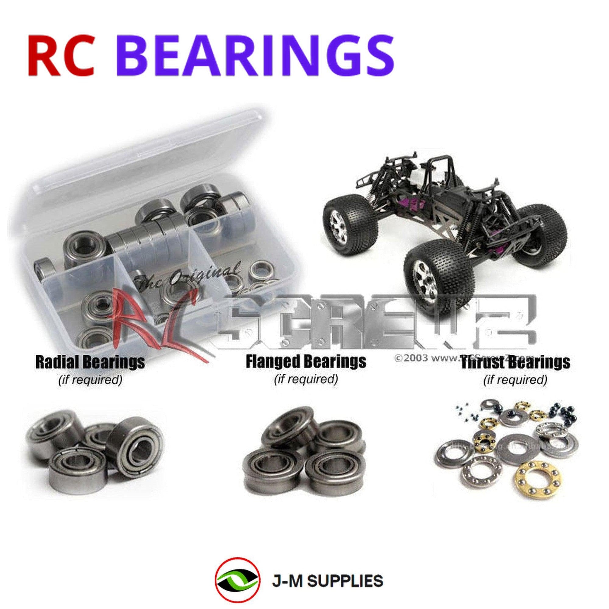 RCScrewZ Metal Shielded Bearing Kit hpi032b for HPI Racing Savage X 4.1 #858 - Picture 1 of 12