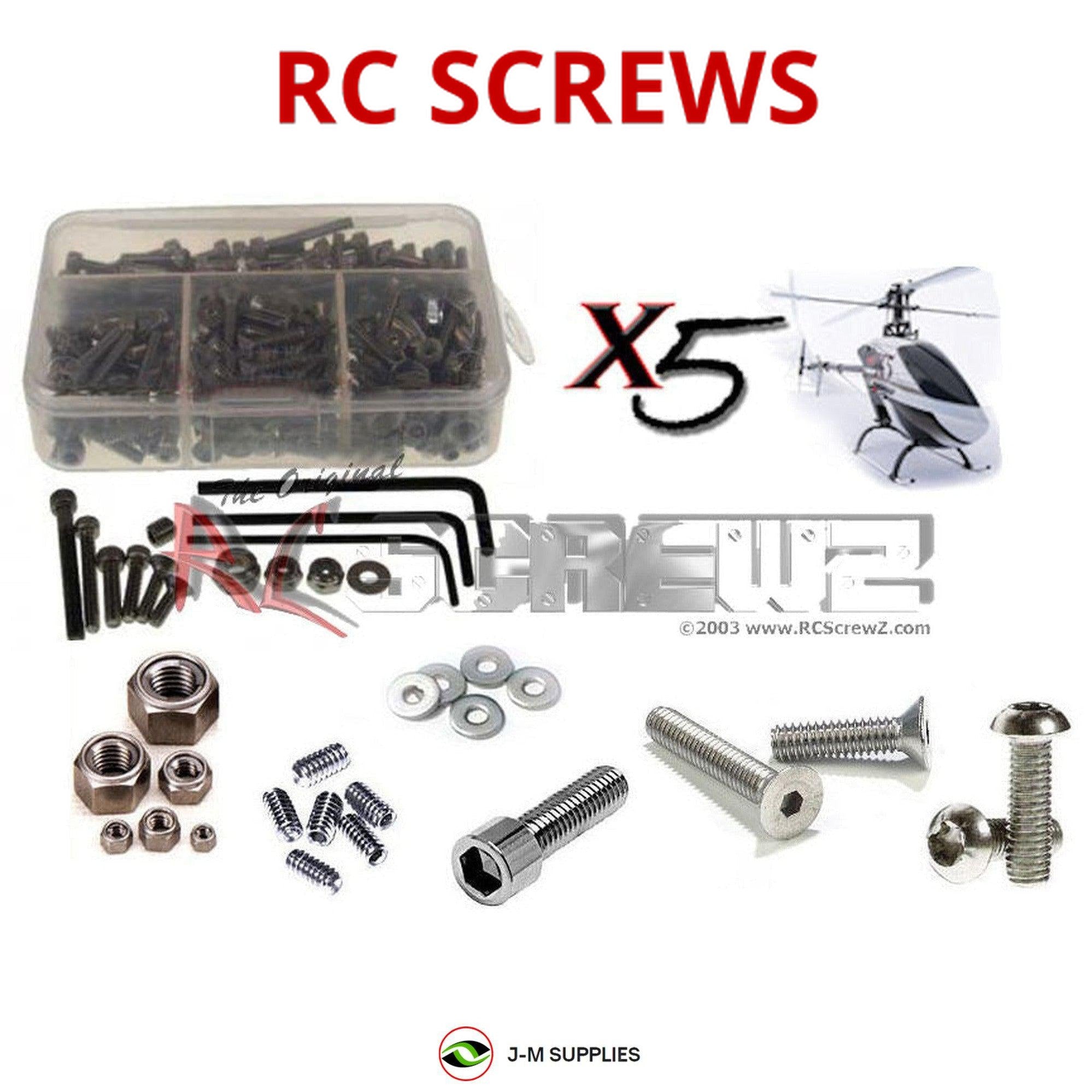 RCScrewZ Stainless Steel Screw Kit gau004 for Gaui X5 Heli - Picture 1 of 12