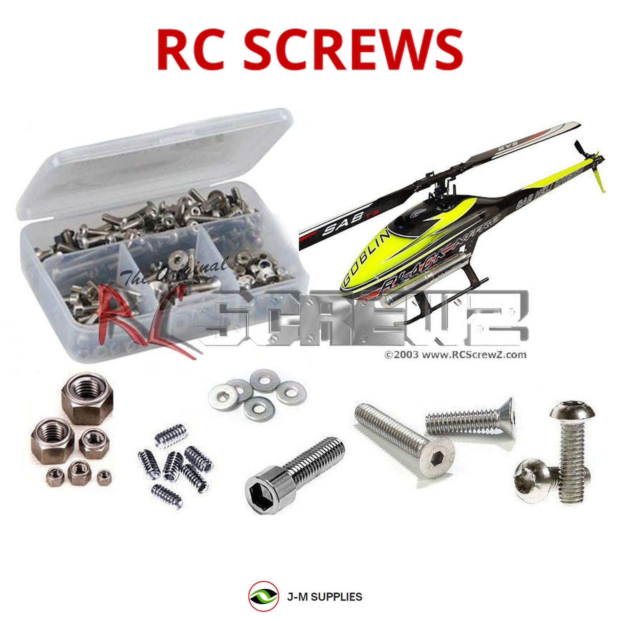 RCScrewZ Stainless Steel Screw Kit gob010 for Goblin Nitro 650/700 - Picture 1 of 12