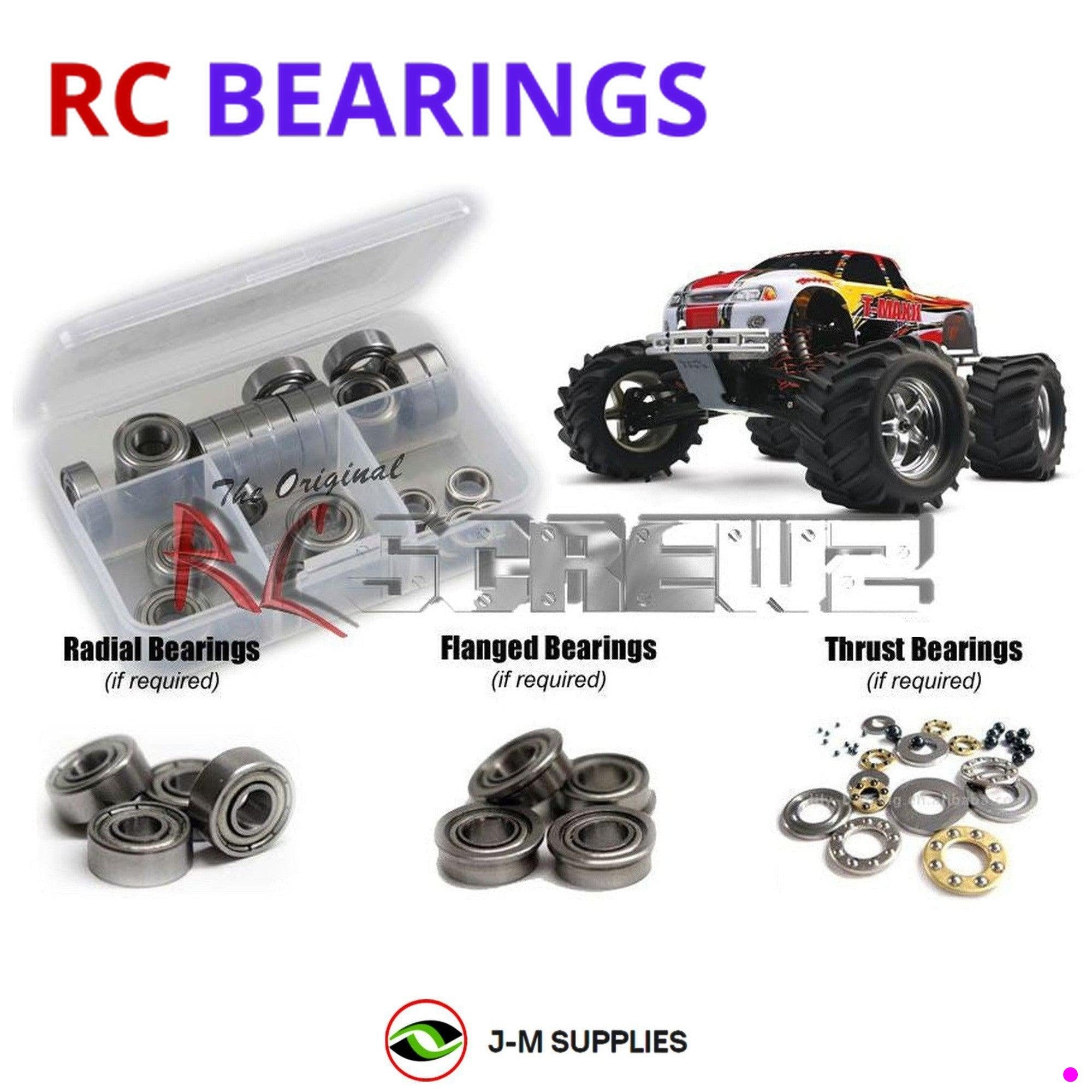 RCScrewZ Metal Shielded Bearing Kit tra001b for Traxxas T-Maxx 2.5 #4910 - Picture 1 of 12