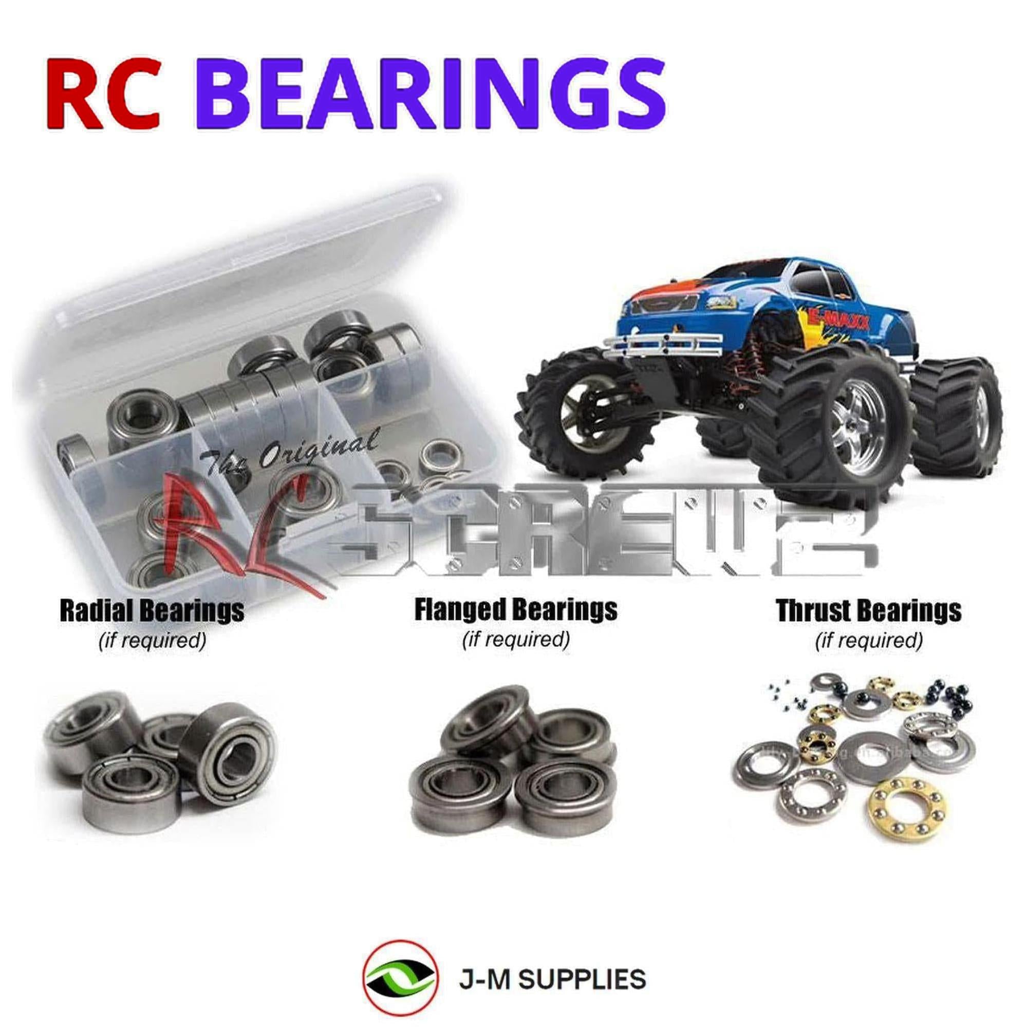 RCScrewZ Metal Shielded Bearing Kit tra002b for Traxxas E-Maxx #3903/06 - Picture 1 of 12